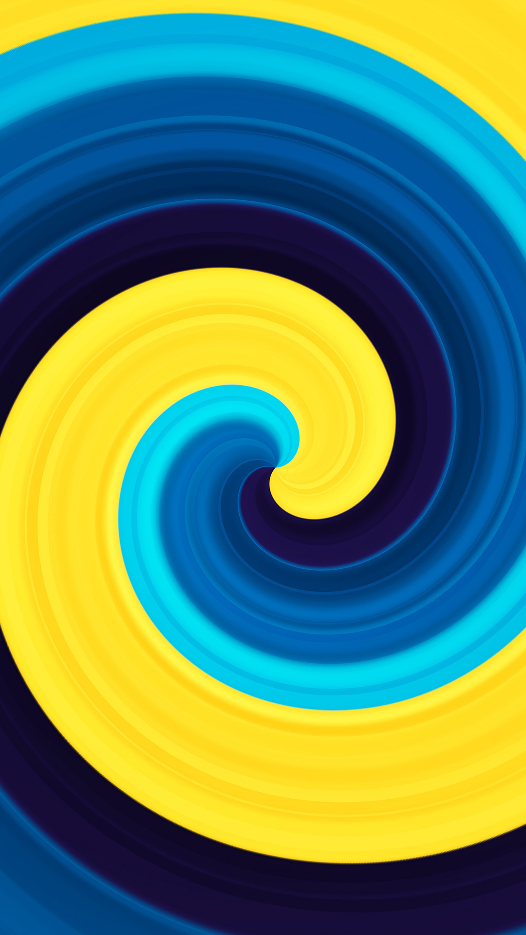 3D abstract swirl, Yellow blue, iPhone 7 wallpaper, HD wallpapers, 1080x1920 Full HD Phone