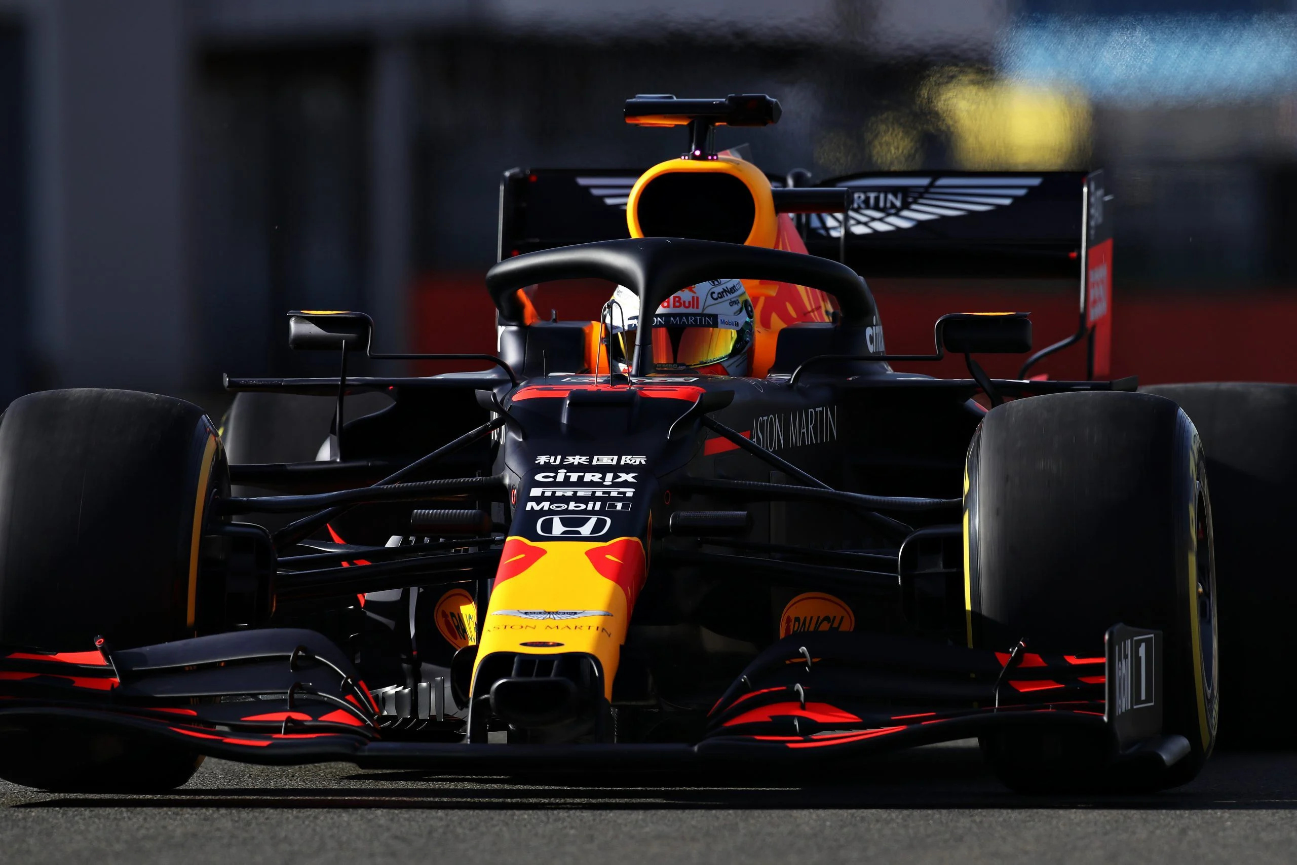 Motorsports: Max Verstappen in the Aston Martin Red Bull Racing RB16, Formula 1 competition. 2560x1710 HD Background.
