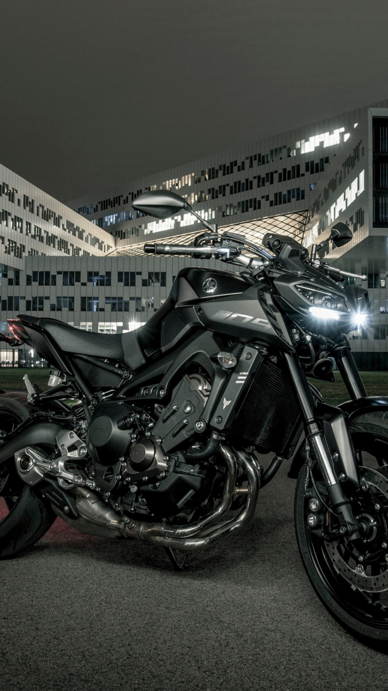 Yamaha MT-09, Motorcycle transportation, High-quality wallpapers, Photo gallery, 1350x2400 HD Handy