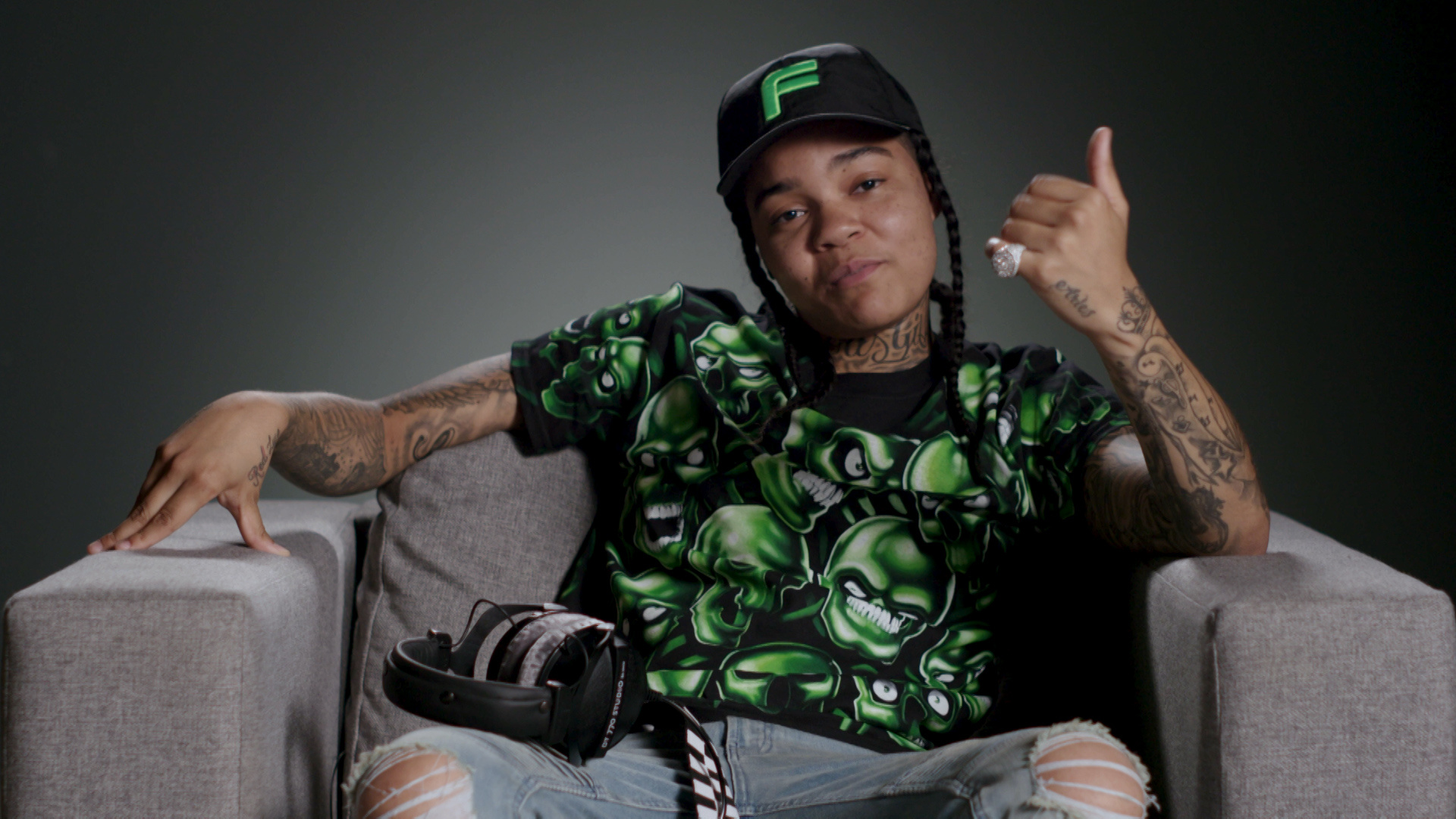 Young M.A: "Ooouuu" peaked at number 19 on the US Billboard Hot 100 chart. 1920x1080 Full HD Wallpaper.