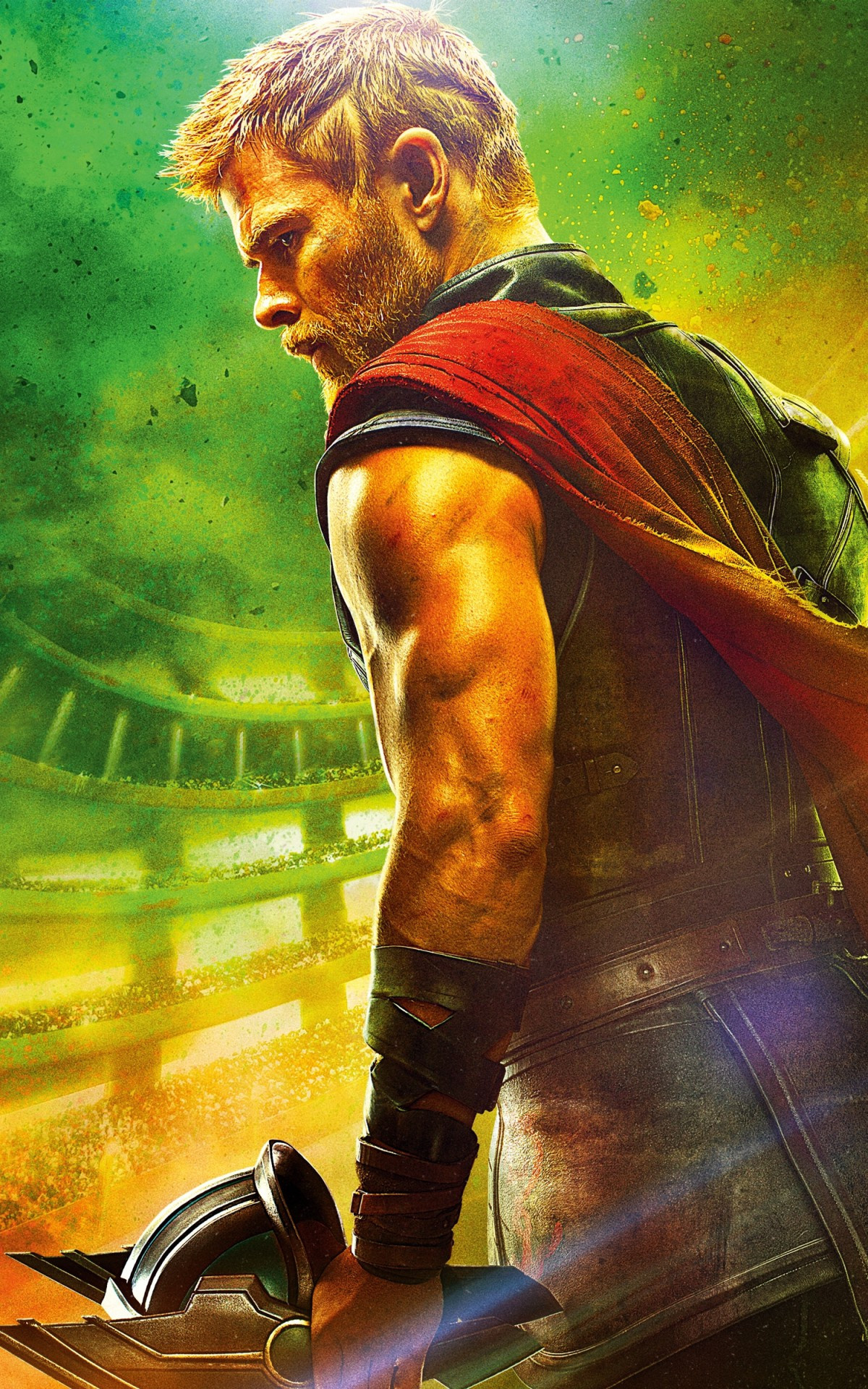 Chris Hemsworth, Thor Ragnarok, Action-packed wallpapers, Superhero transformations, 1200x1920 HD Phone