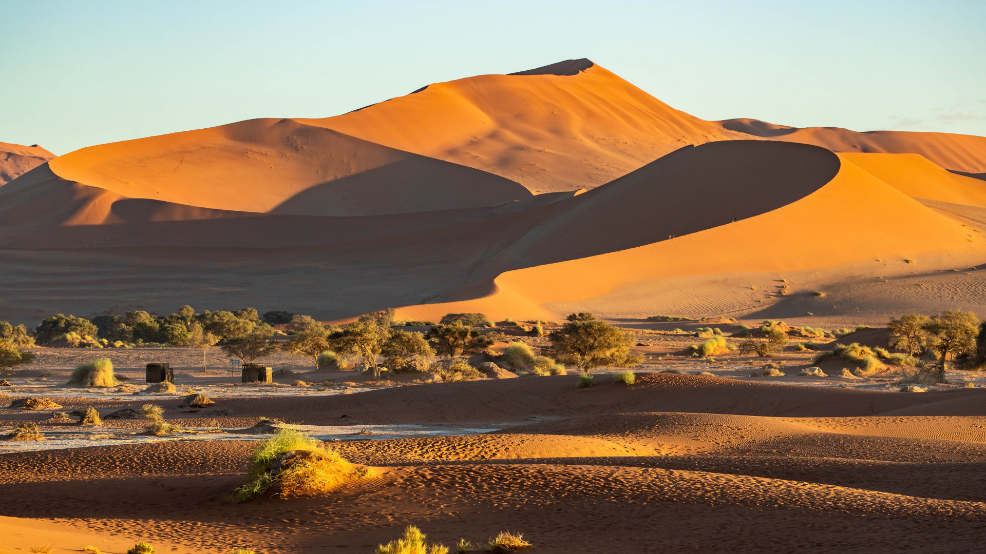 Namibia desert, Dune landscapes, Sossusvlei, Windows 10 spotlight, 1920x1080 Full HD Desktop