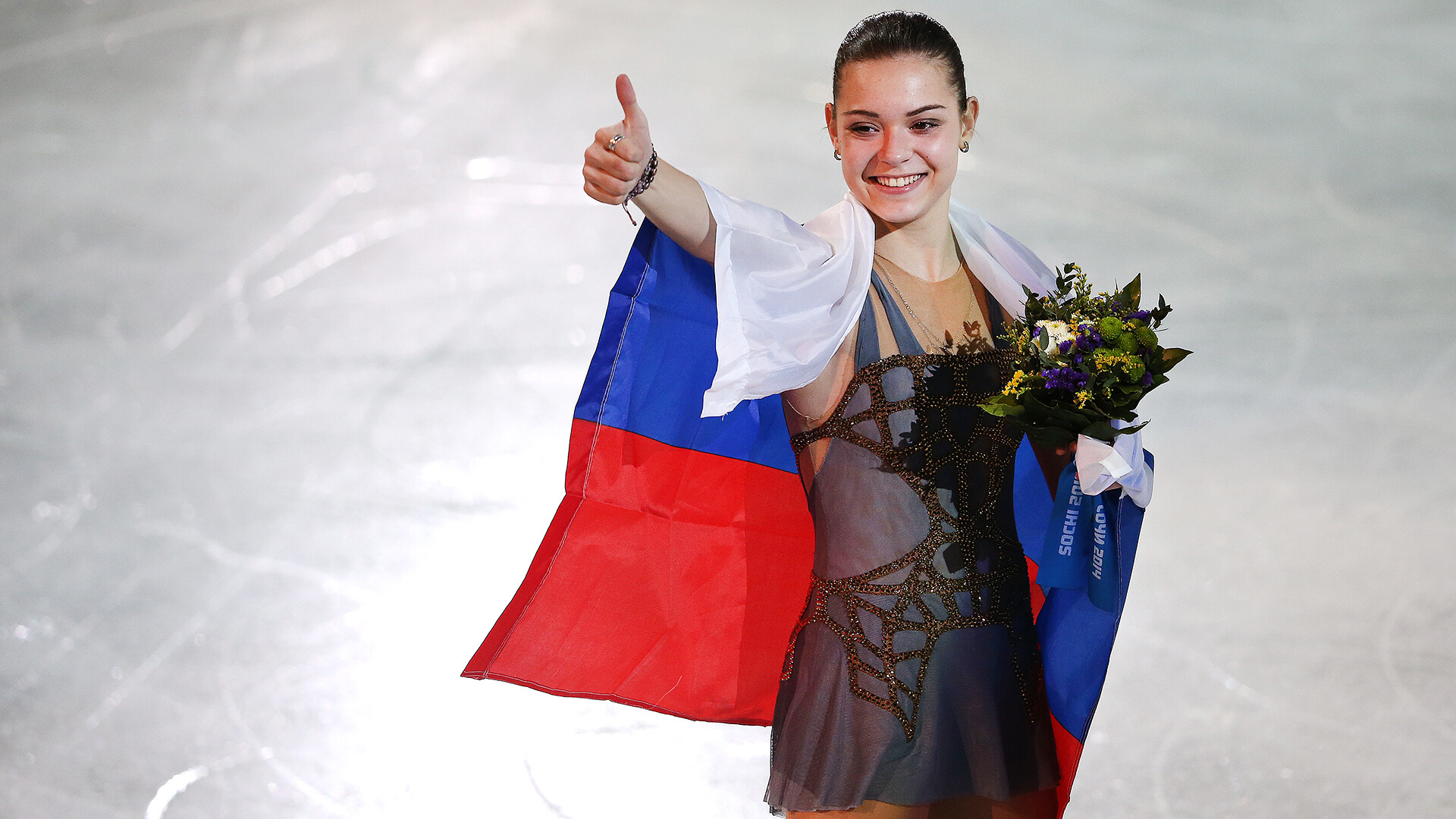 Adelina Sotnikova, Olympic champion, Sochi glory, Inspiring journey, 1920x1080 Full HD Desktop