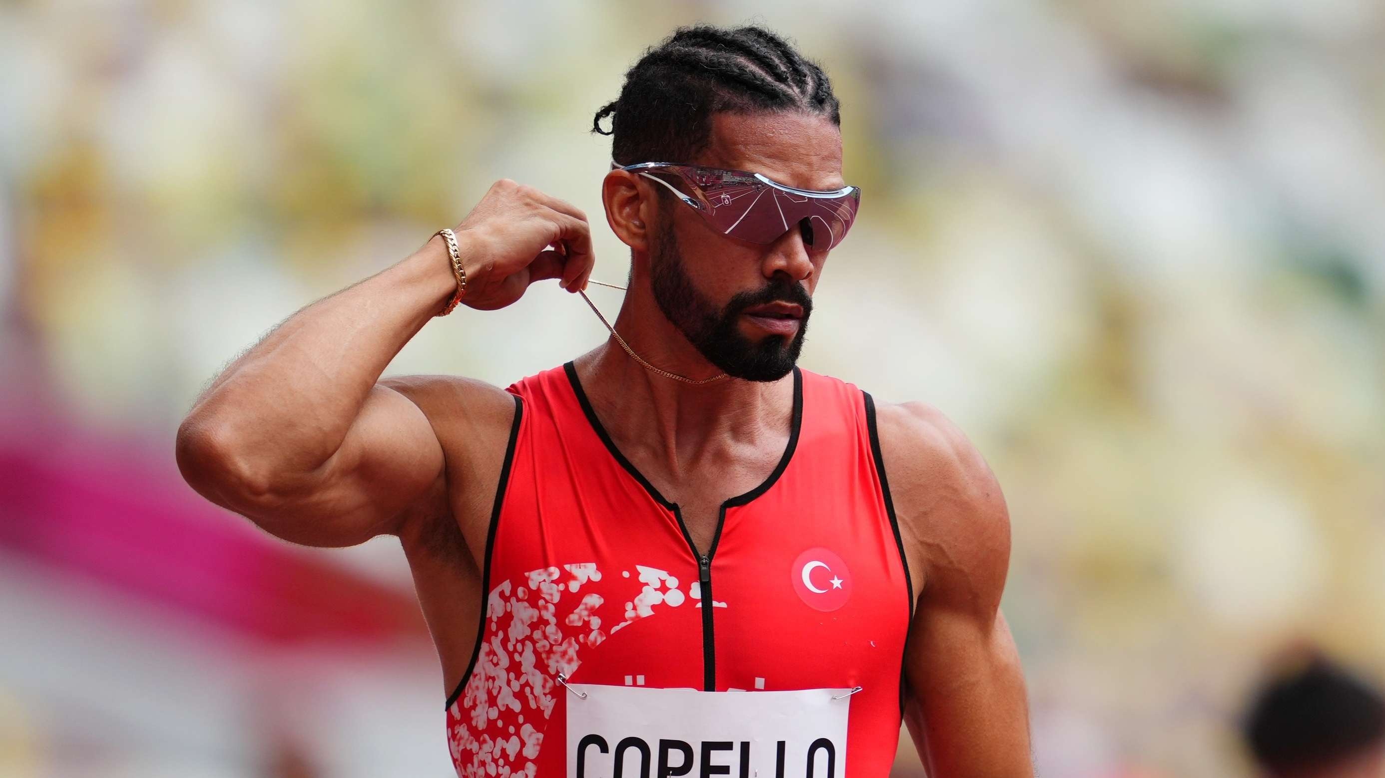Yasmani Copello Escobar, 400m hurdles, Finalist position, Turkish achievement, 2780x1560 HD Desktop