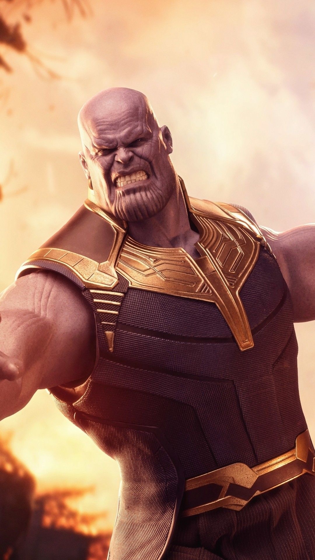 Thanos, Phone wallpaper, Full HD, Marvel superhero, 1080x1920 Full HD Handy