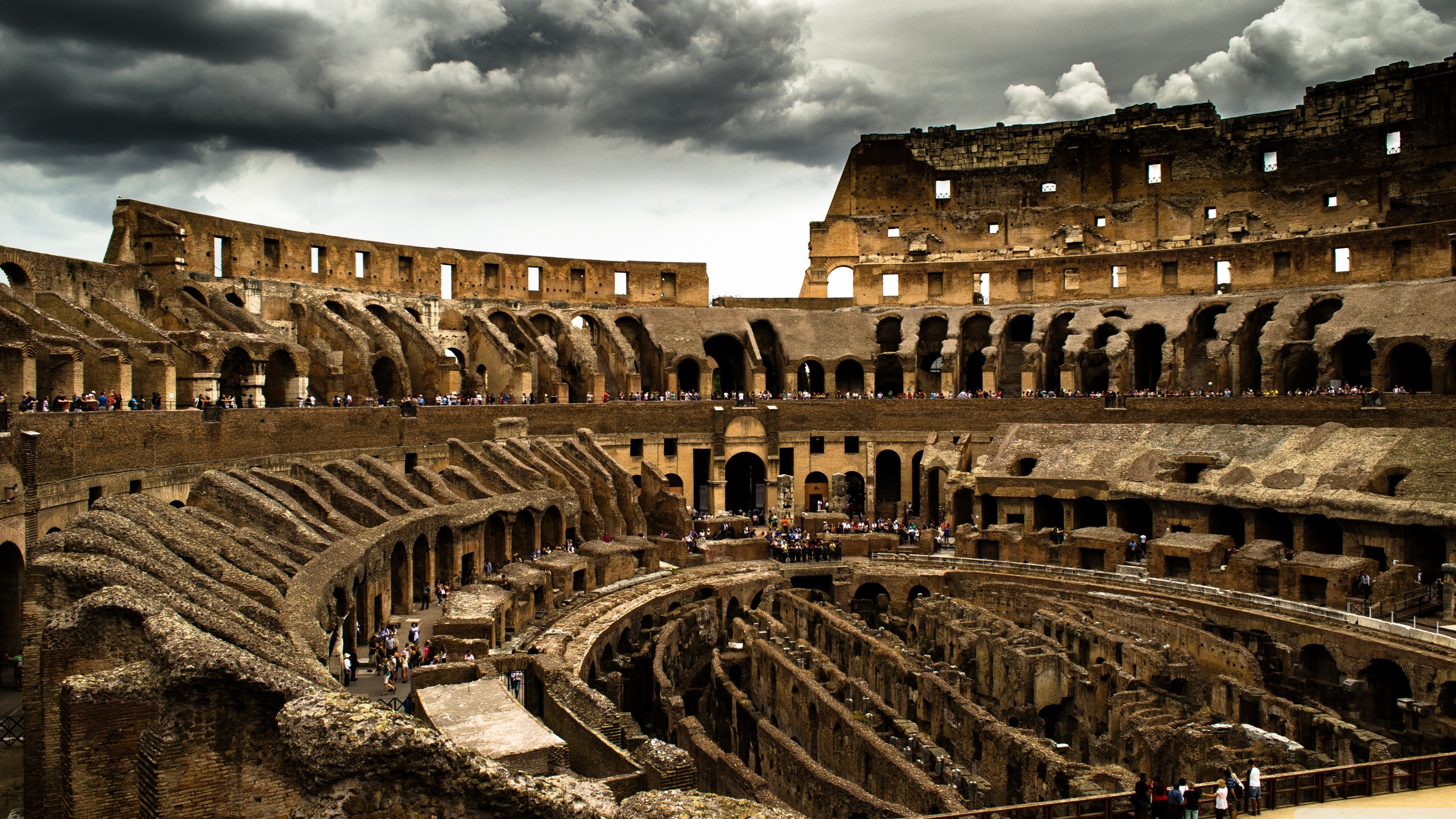 Colosseum wallpaper, Christopher Peltier, Beautiful background, Rome's wonder, 3560x2000 HD Desktop