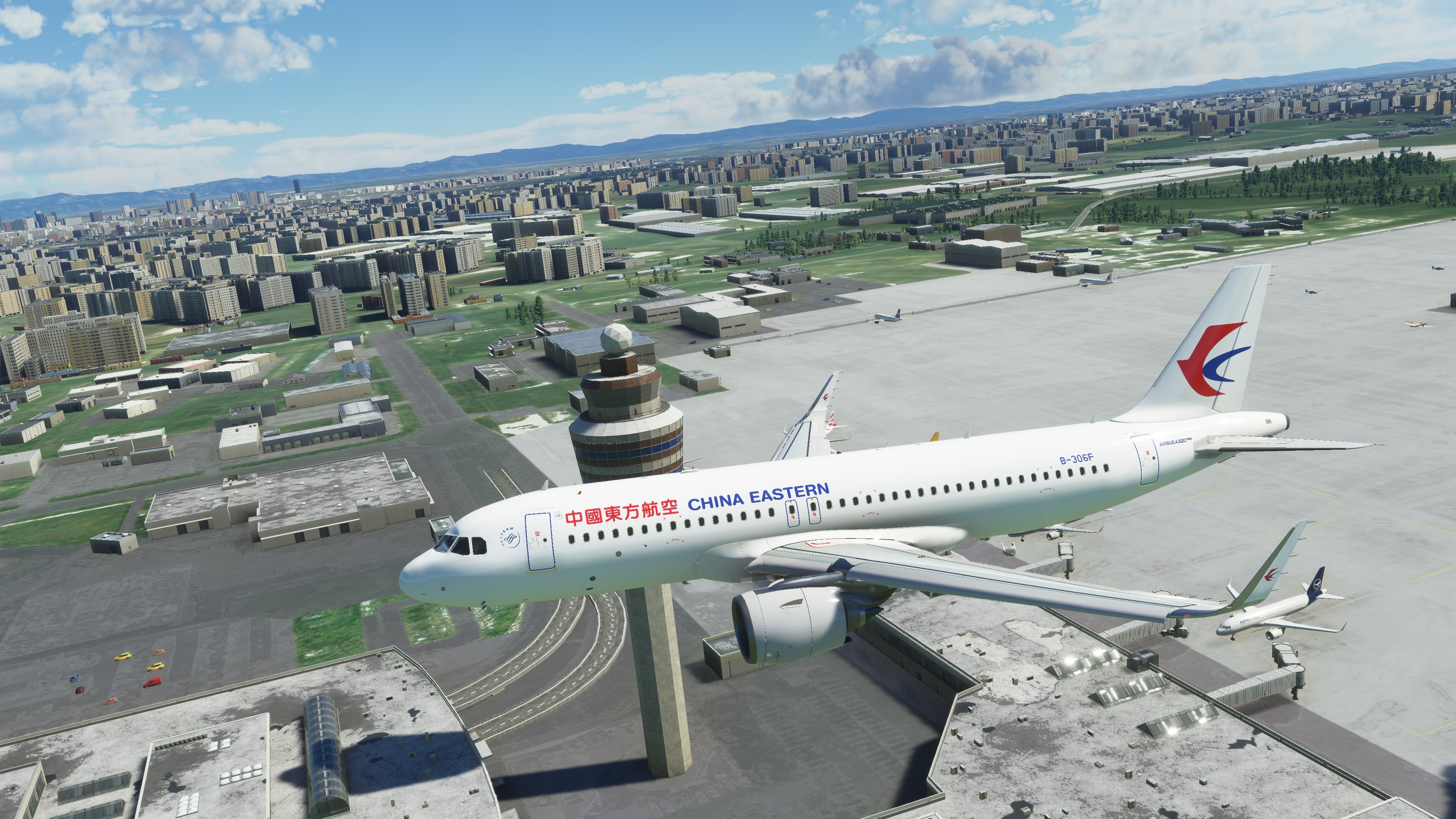 China Eastern Airlines, A320neo liveries, Flight simulator enthusiasts, Virtual aviation, 3840x2160 4K Desktop