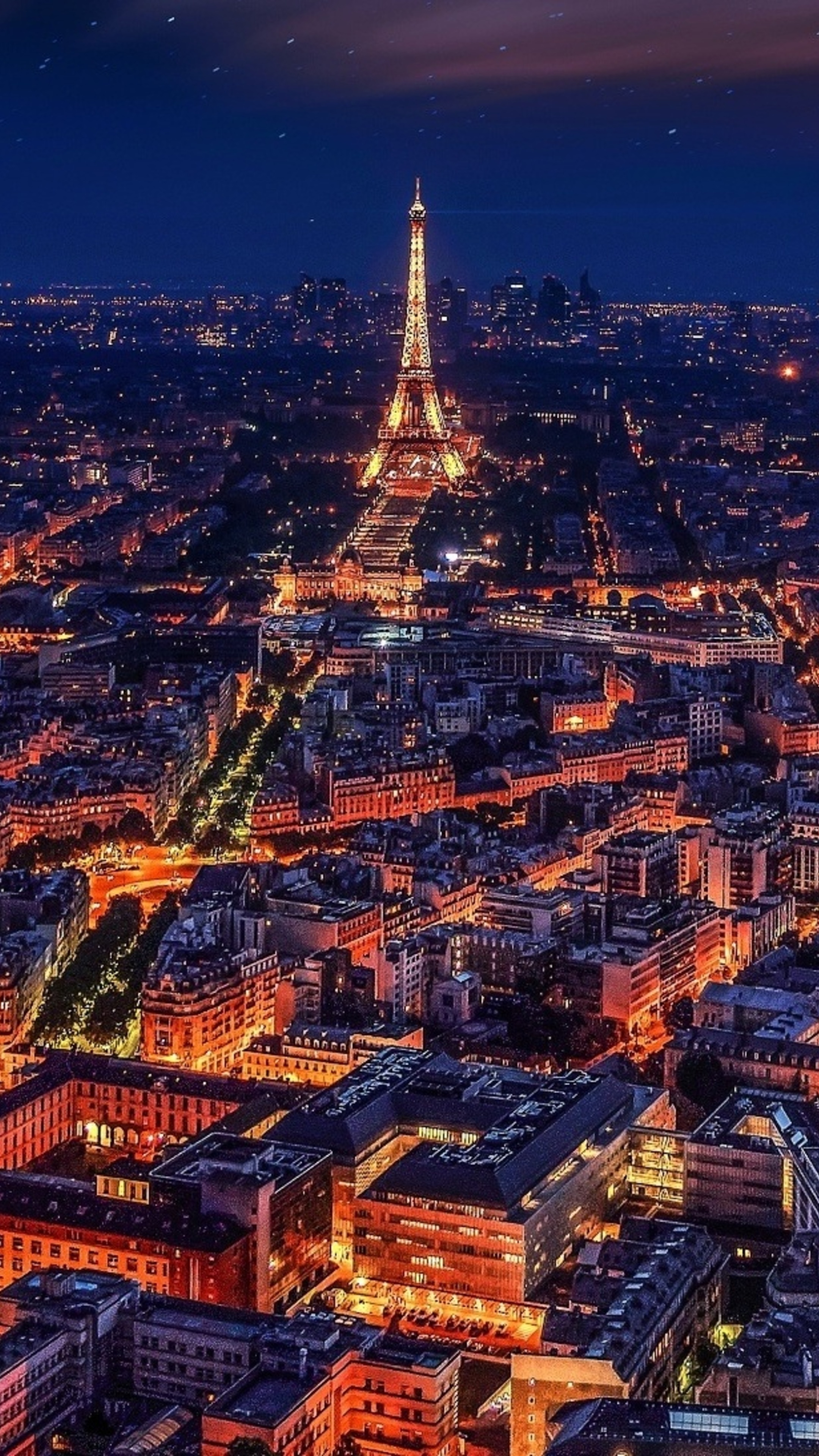 Paris: The center of the Ile-de-France region, Urban design, Aerial view. 2160x3840 4K Wallpaper.
