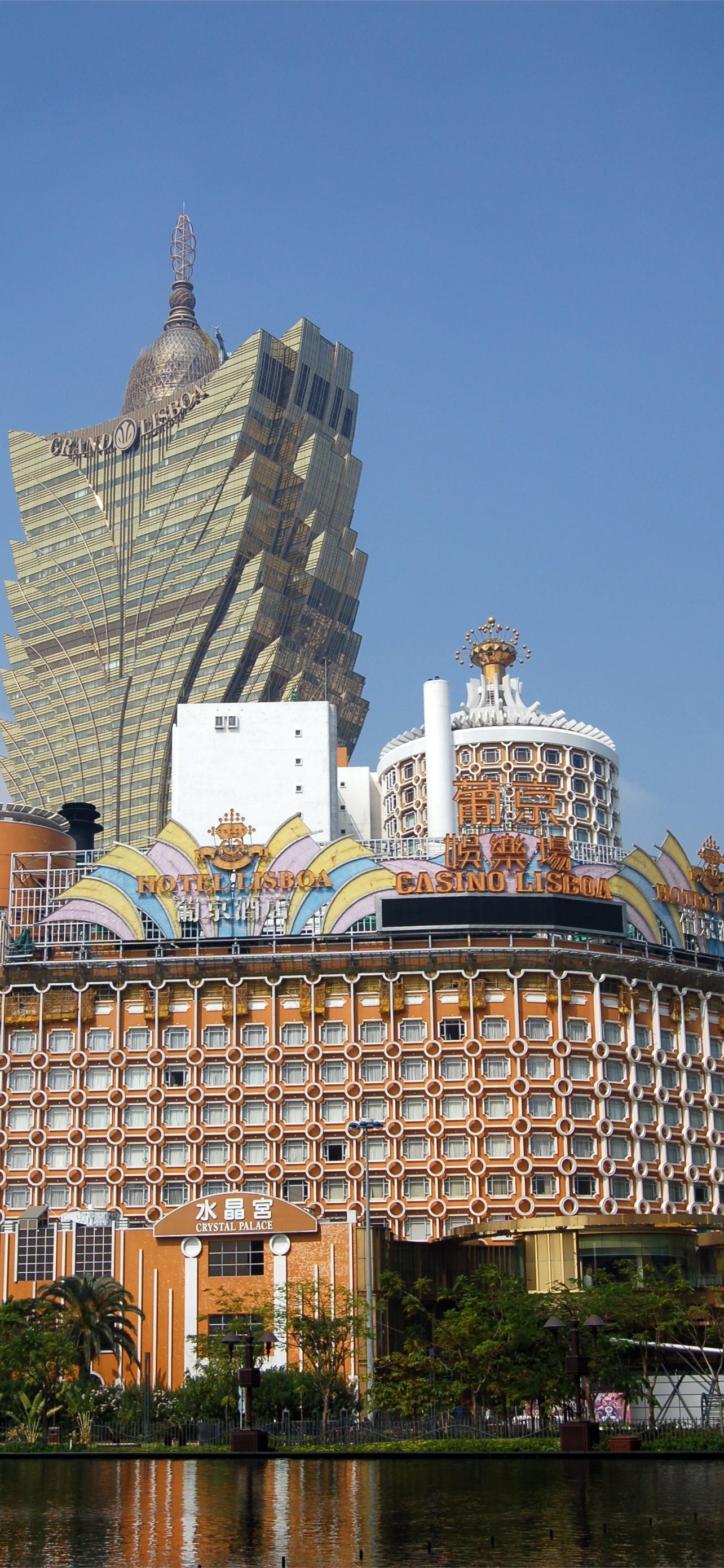 Macau, Modern cityscape, Glittering lights, Casino capital, 1290x2780 HD Phone