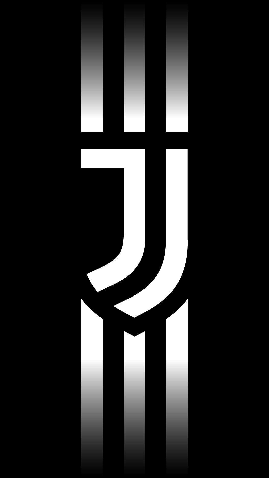Juventus: The first Italian to win the UEFA Cup, Monochrome, Logo. 1080x1920 Full HD Wallpaper.