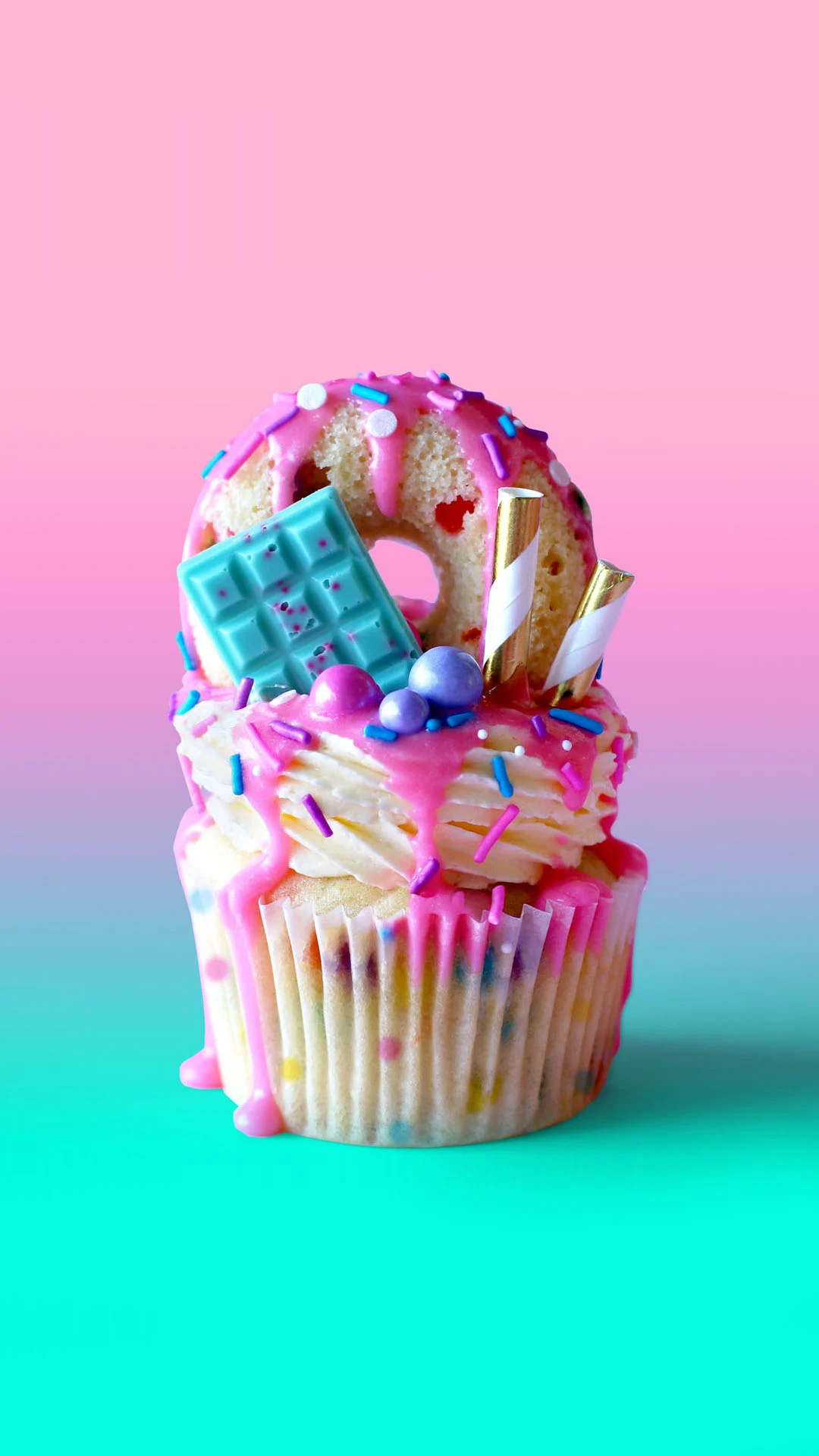 Delicious cupcakes, Dino and Cupcake duo, General services, Colorful wallpapers, 1080x1920 Full HD Phone