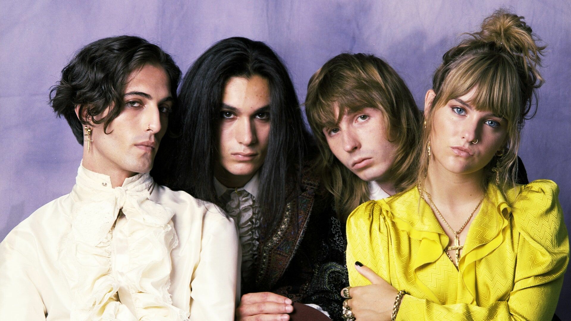 Maneskin: The band received their first Grammy nomination in the Best New Artist category at the 2023 Grammy Awards. 1920x1080 Full HD Wallpaper.