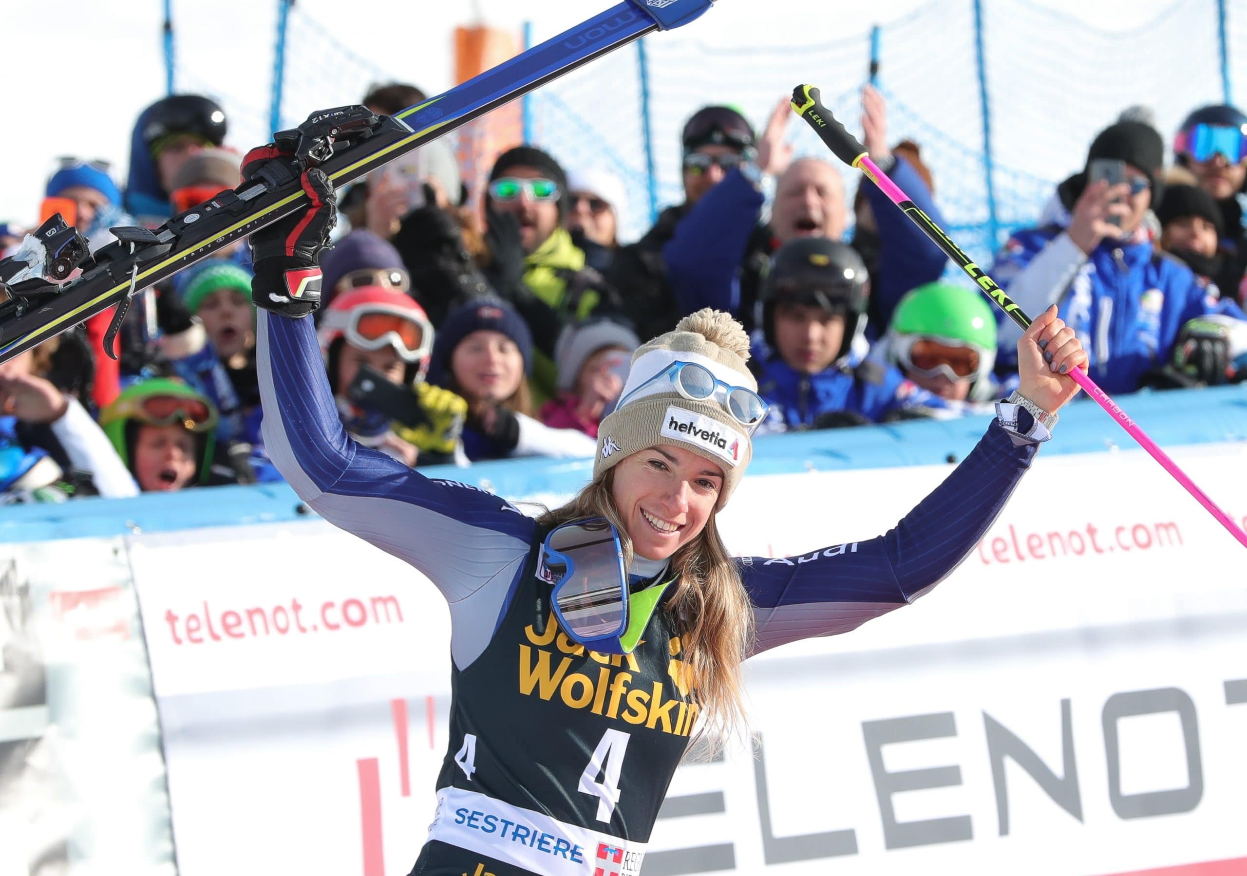 Marta Bassino, Giant slalom win, Lucarelli criticism, 2560x1800 HD Desktop