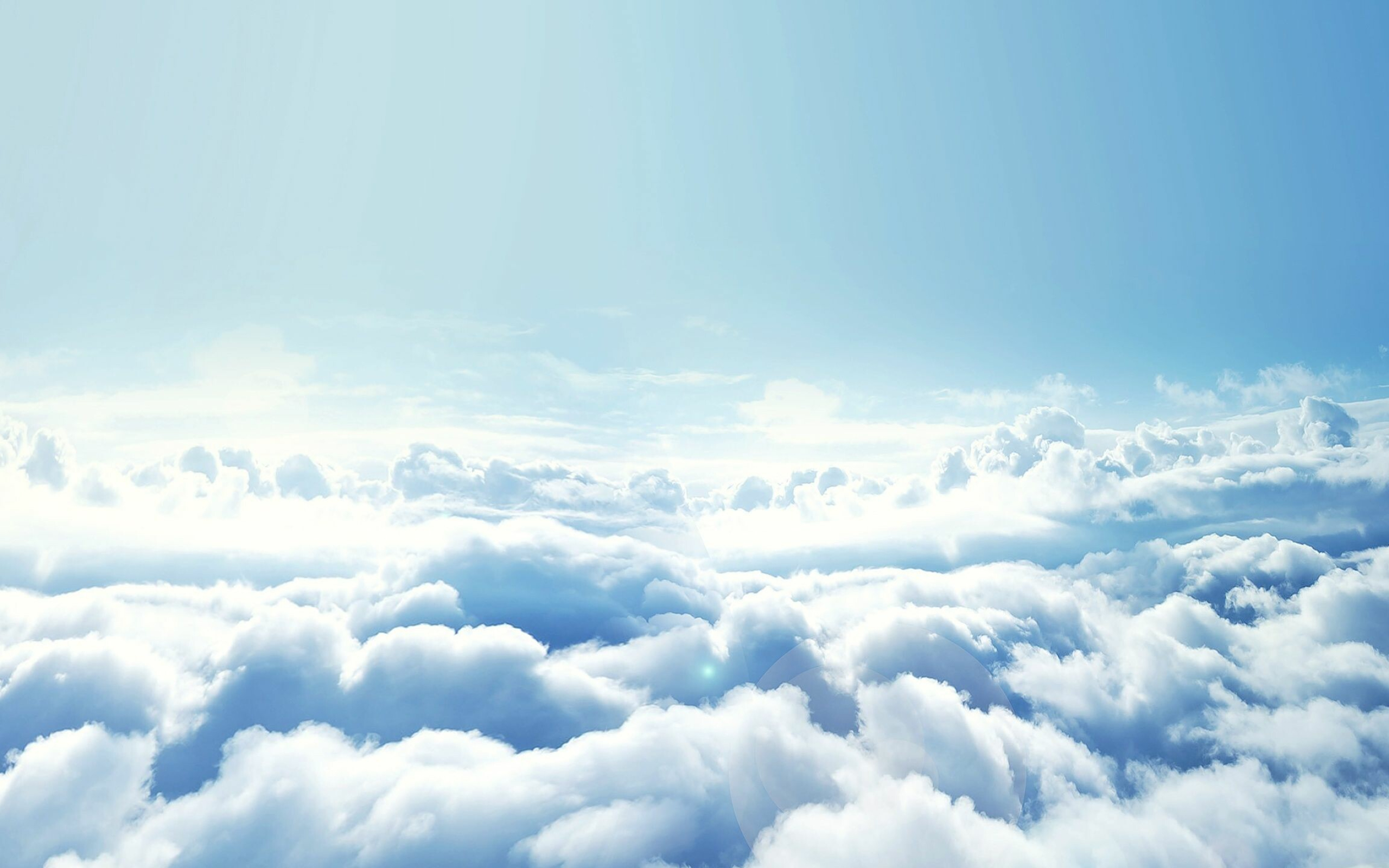 Clouds: All cirriform types are classified as high, thus constitute a single genus cirrus. 2560x1600 HD Background.