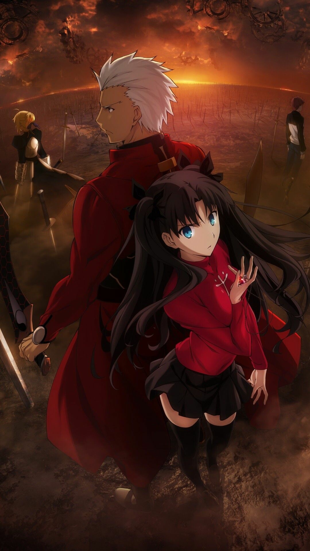 Fate/stay night: Heaven's Feel: Japanese visual novel, Type-Moon. 1080x1920 Full HD Background.