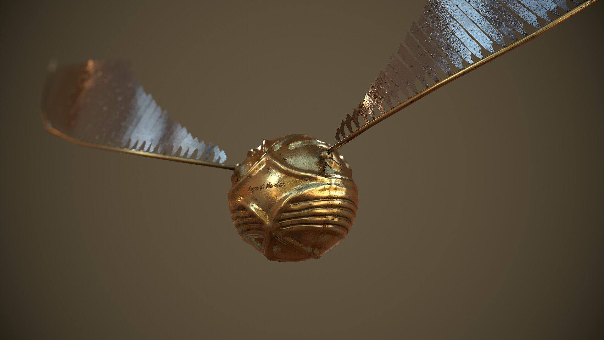 Download Aesthetic Harry Potter Golden Snitch Wallpaper