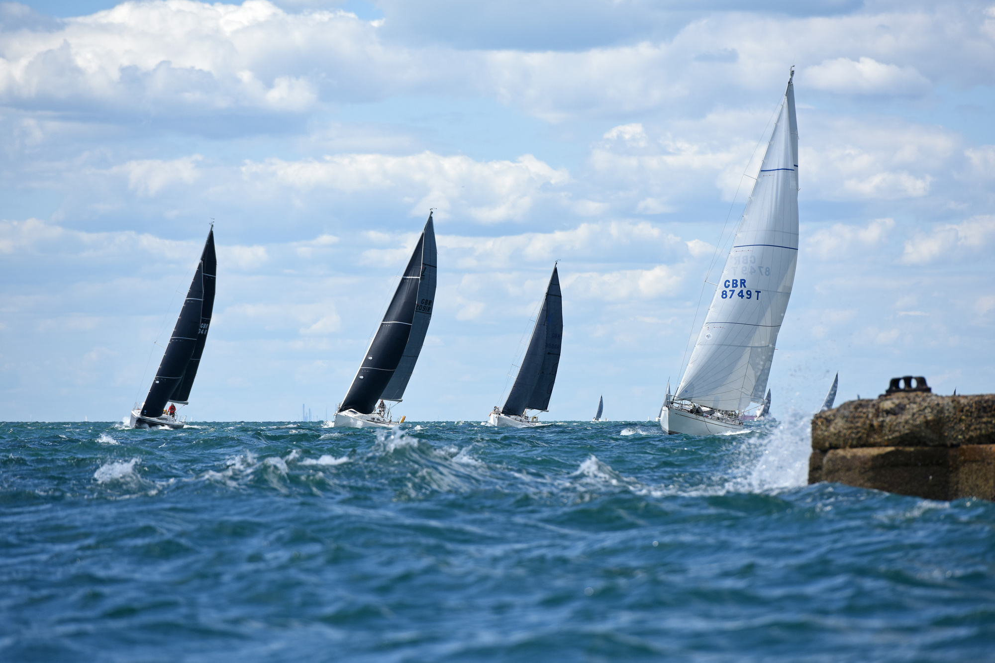 Yacht Racing: Club Racing, Sails, A contest between people driving sailboats, Regatta. 2000x1340 HD Background.