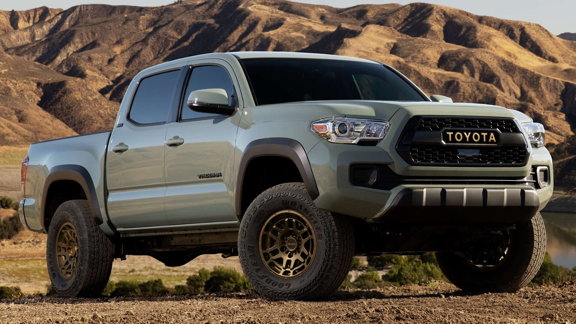 Toyota Tacoma: 2022 Trail Double Cab model, The Japanese automotive manufacturer. 1920x1080 Full HD Wallpaper.