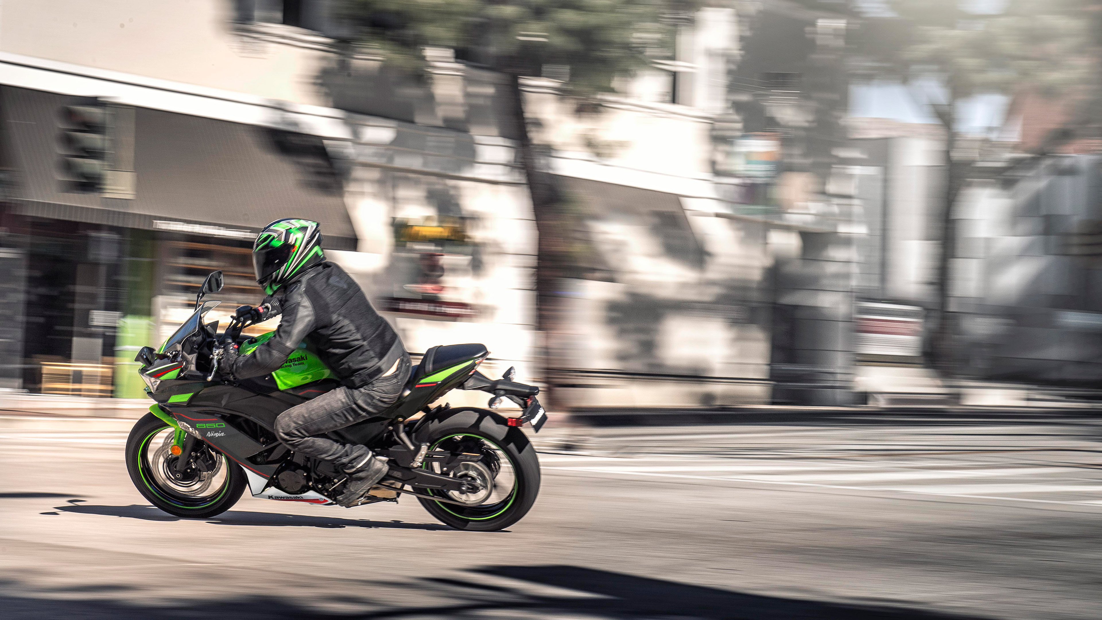 Kawasaki Ninja 650, Dynamic sportbike, Responsive handling, Striking aesthetics, 3840x2160 4K Desktop