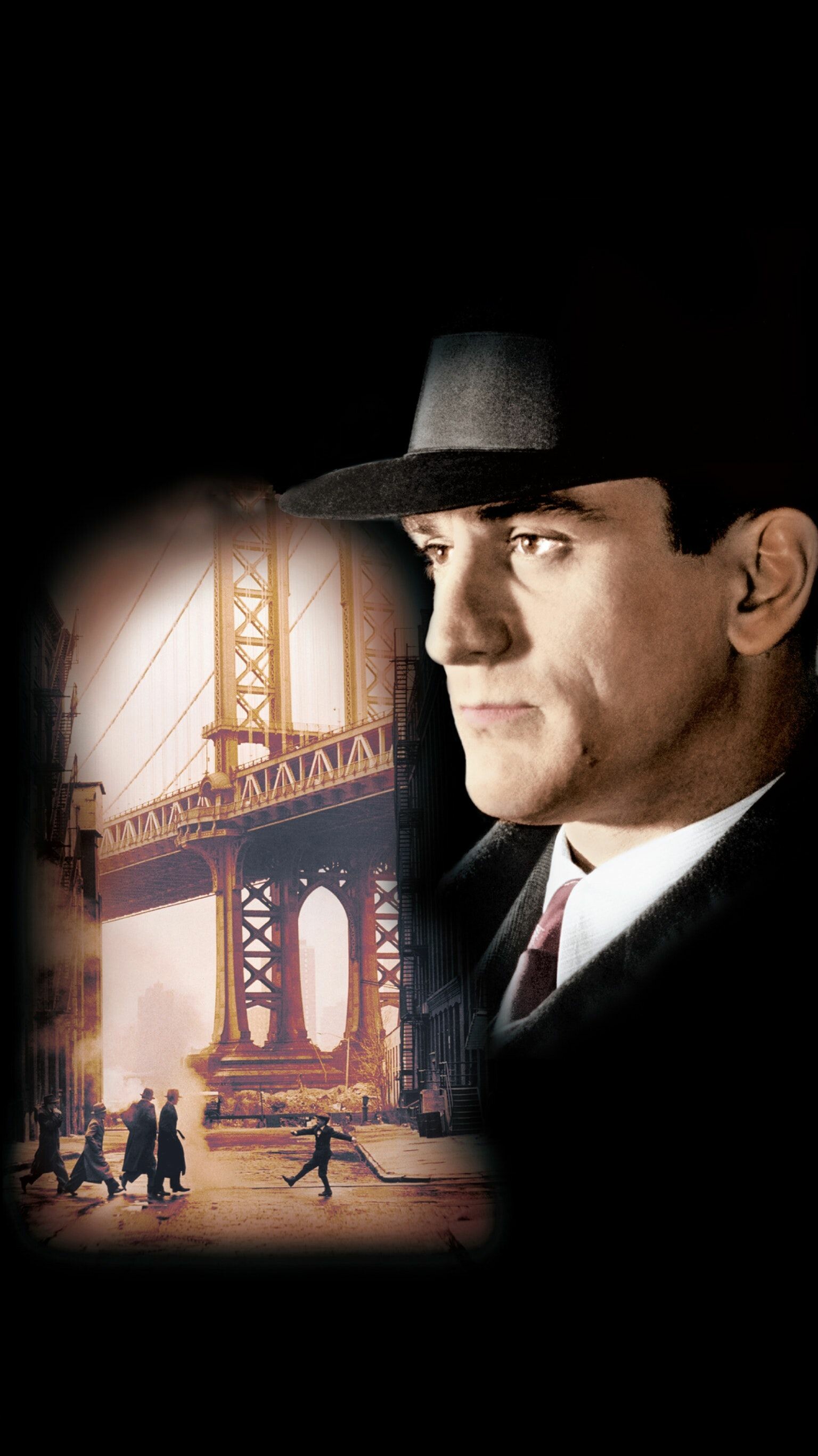 Once Upon a Time in America: Film co-written and directed by Italian filmmaker Sergio Leone. 1540x2740 HD Background.