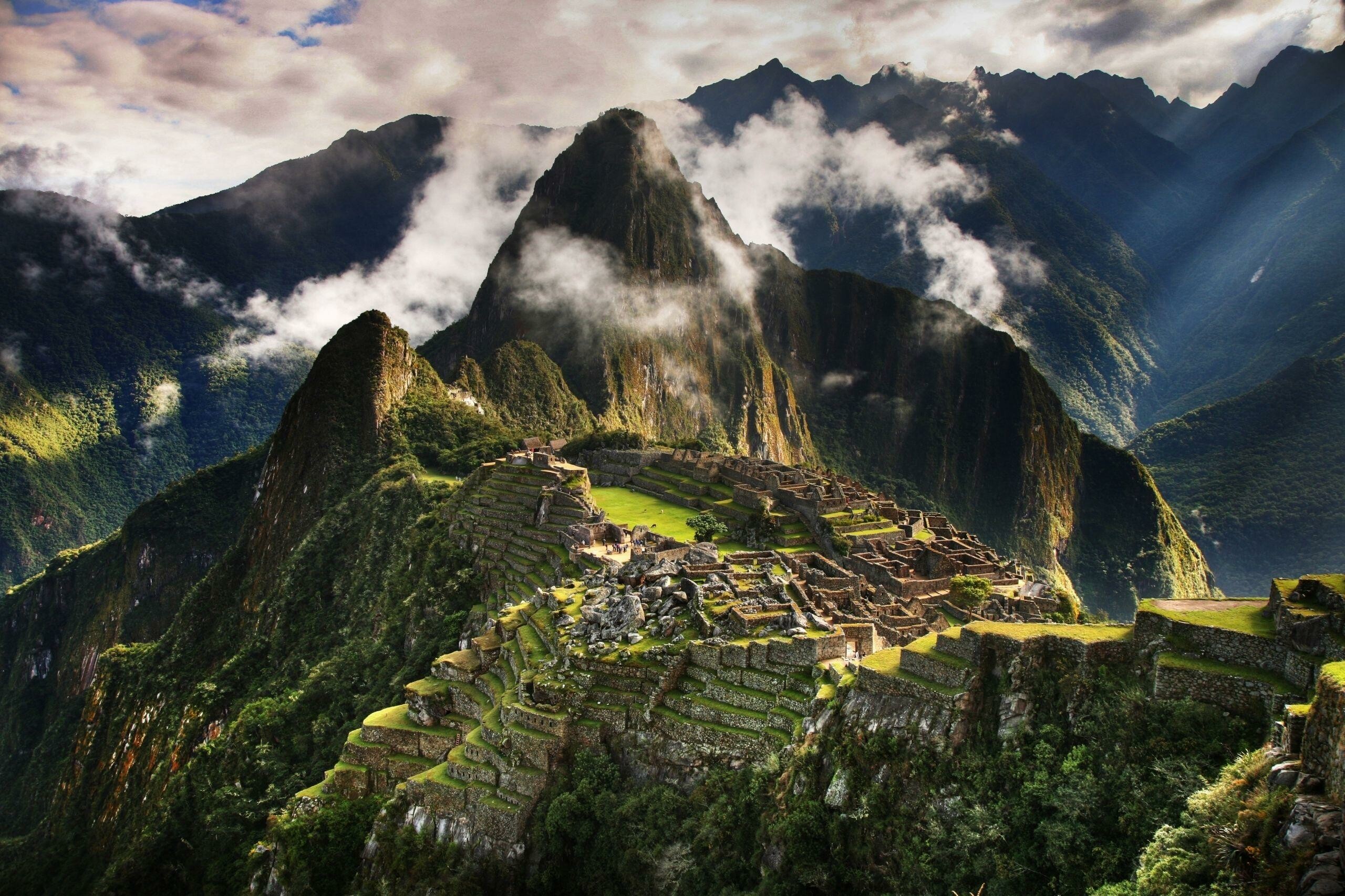 Machu Picchu: Often referred to as the "Lost City of the Incas". 2560x1710 HD Background.