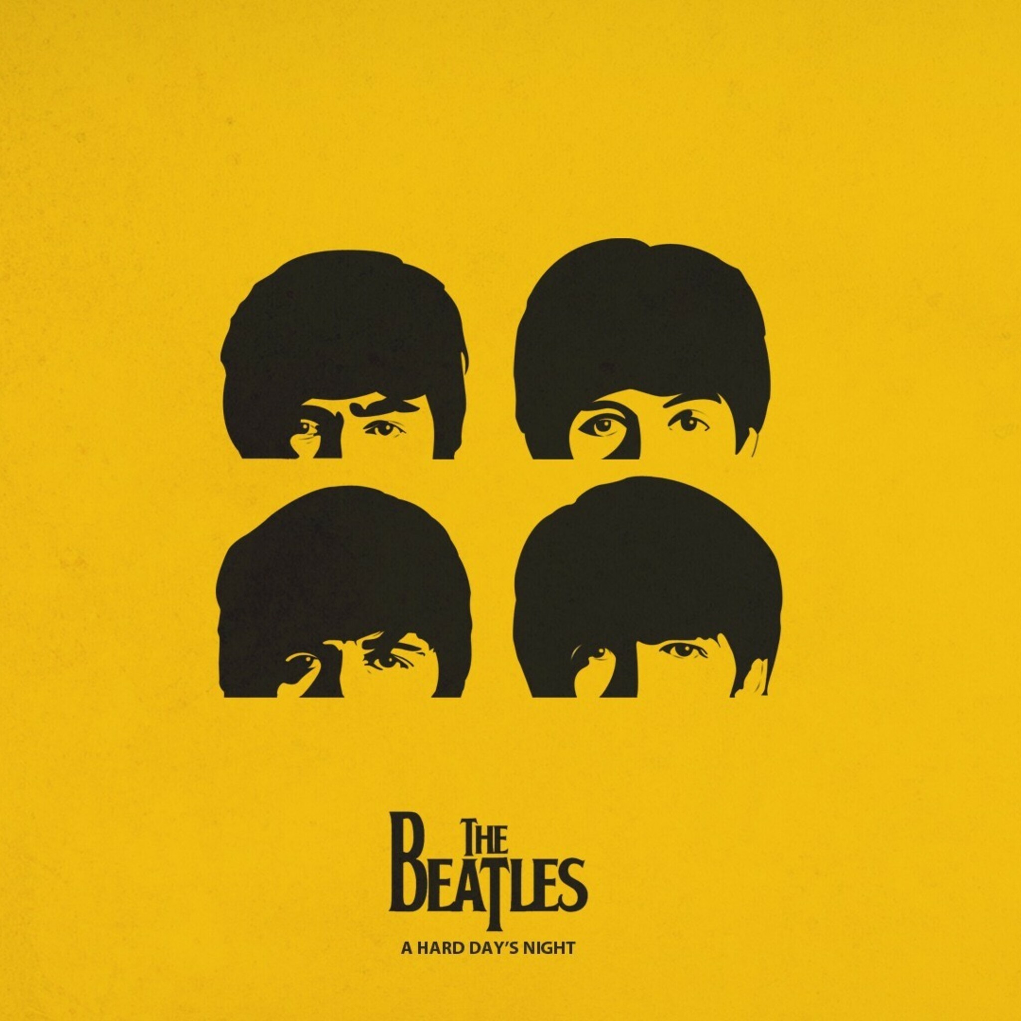 The Beatles: Minimalism, A Hard Day's Night is a 1964 musical comedy film. 2050x2050 HD Wallpaper.