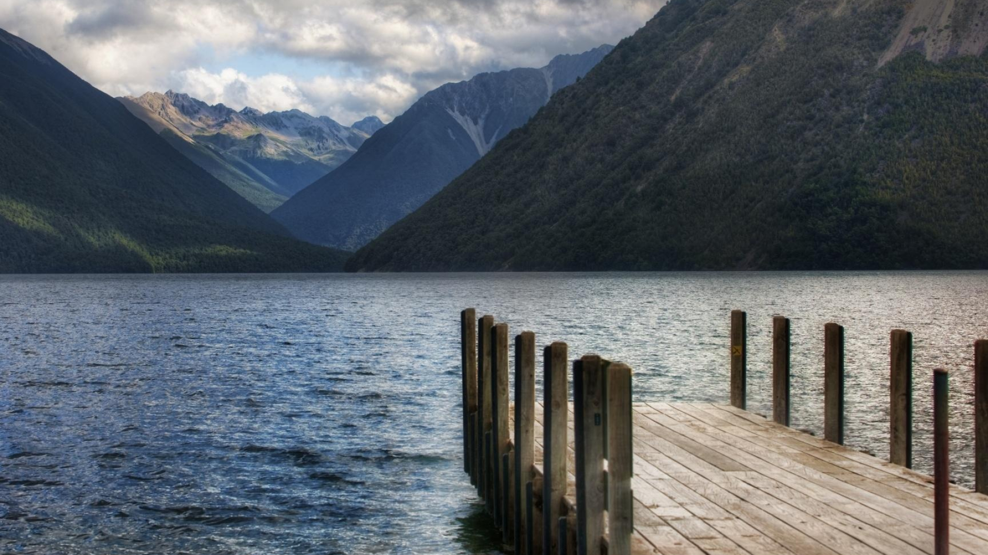Blue Lake, New Zealand, Lake in New Zealand travels, 1920x1080 Full HD Desktop