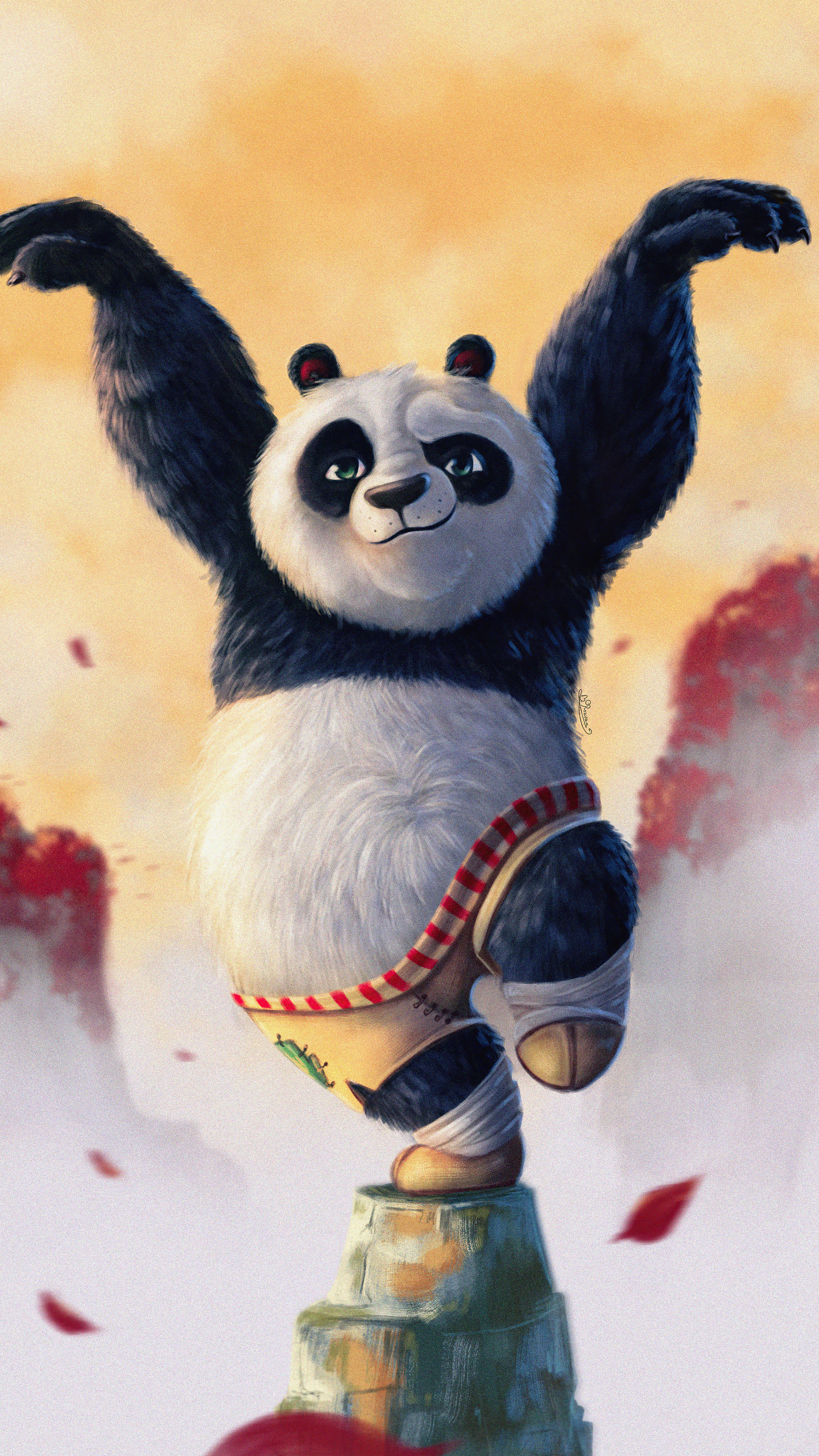 Kung Fu Panda, Po's journey, Superb wallpaper, Stunning details, 2160x3840 4K Handy
