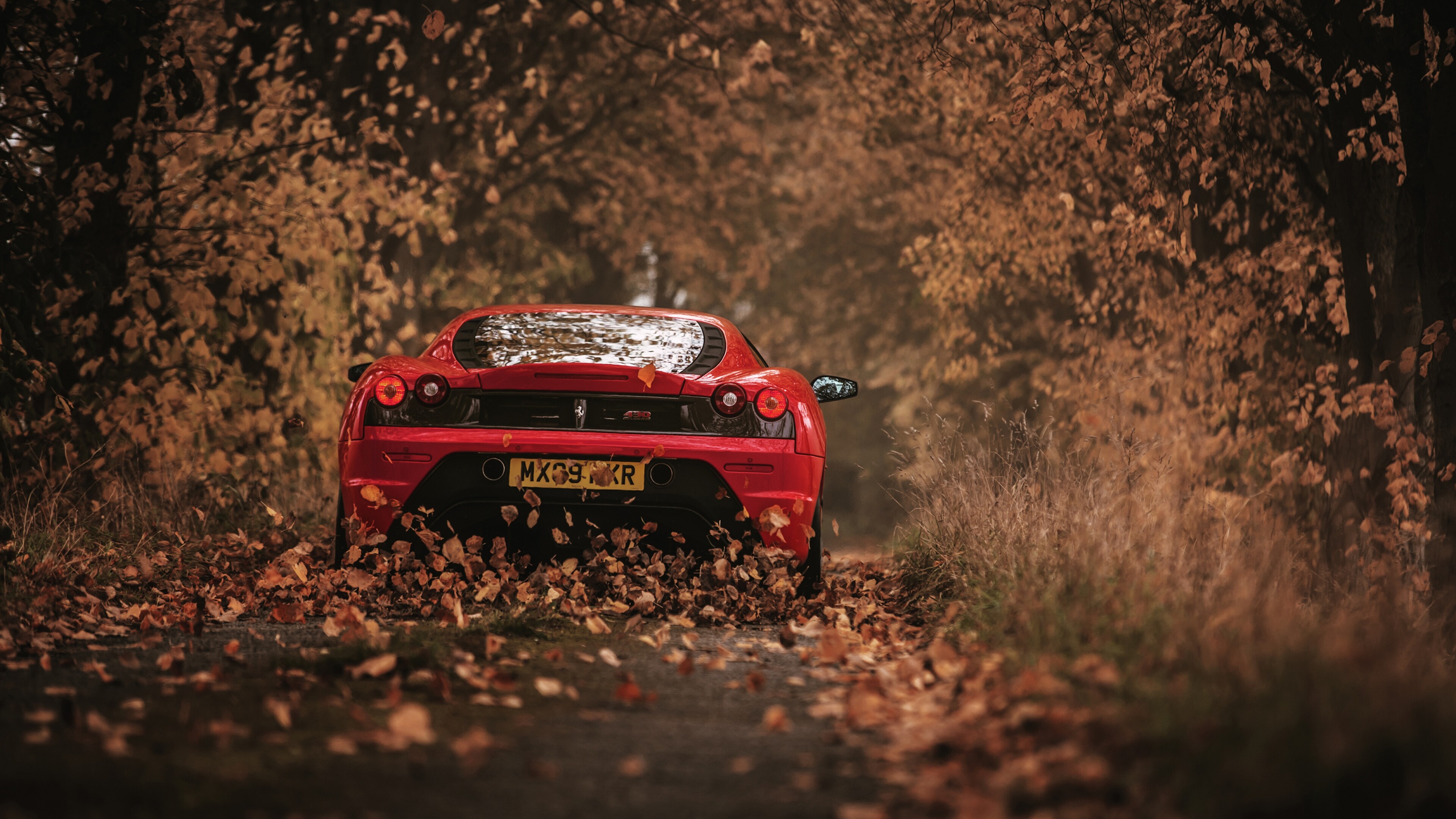 Ferrari: F430, A sports car produced by the Italian automobile manufacturer from 2004 to 2009. 3840x2160 4K Wallpaper.