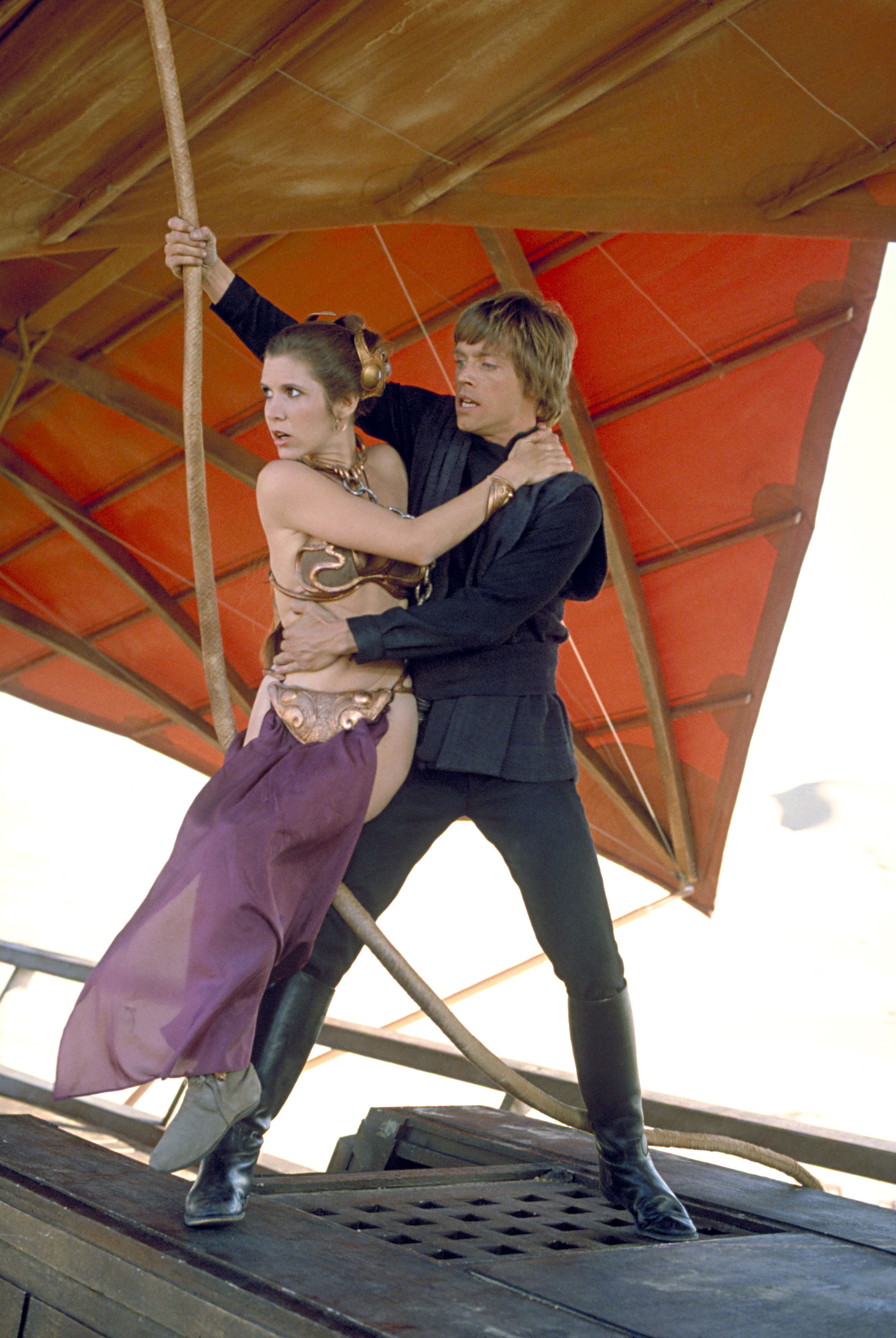 Carrie Fisher, Luke Skywalker, Leia Organa, Mark Hamill, 1980x2960 HD Handy