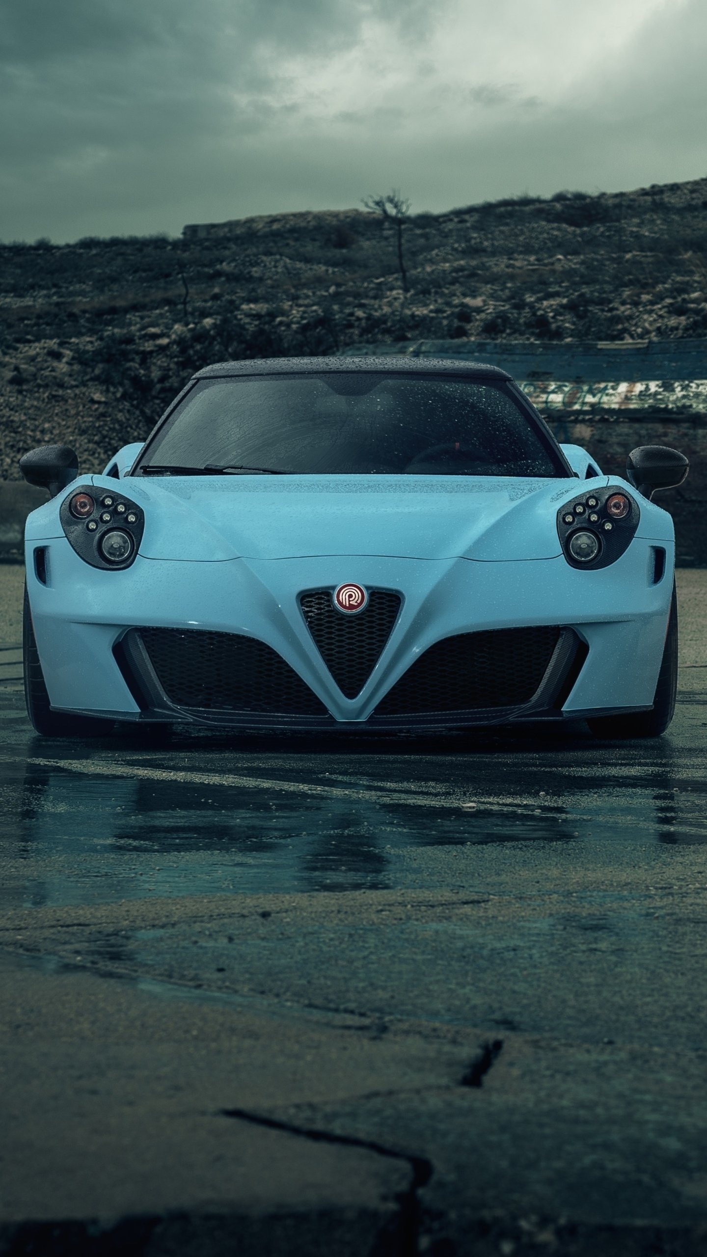Alfa Romeo 4C, Sleek design, High-performance coupe, Racing heritage, 1440x2560 HD Phone