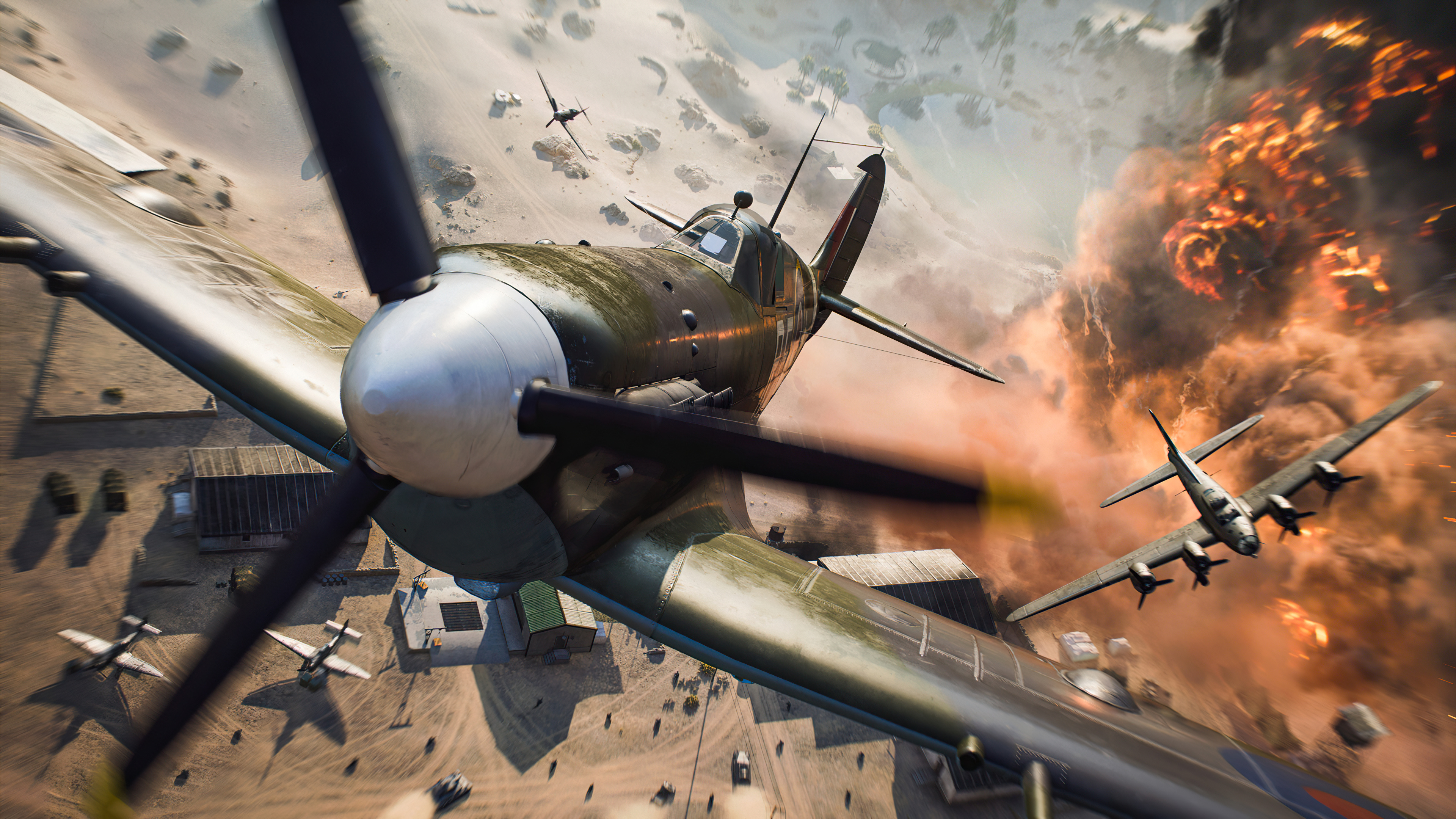 Hawker Hurricane, Battlefield 2042, Plane wallpaper, HD wallpapers, 3840x2160 4K Desktop