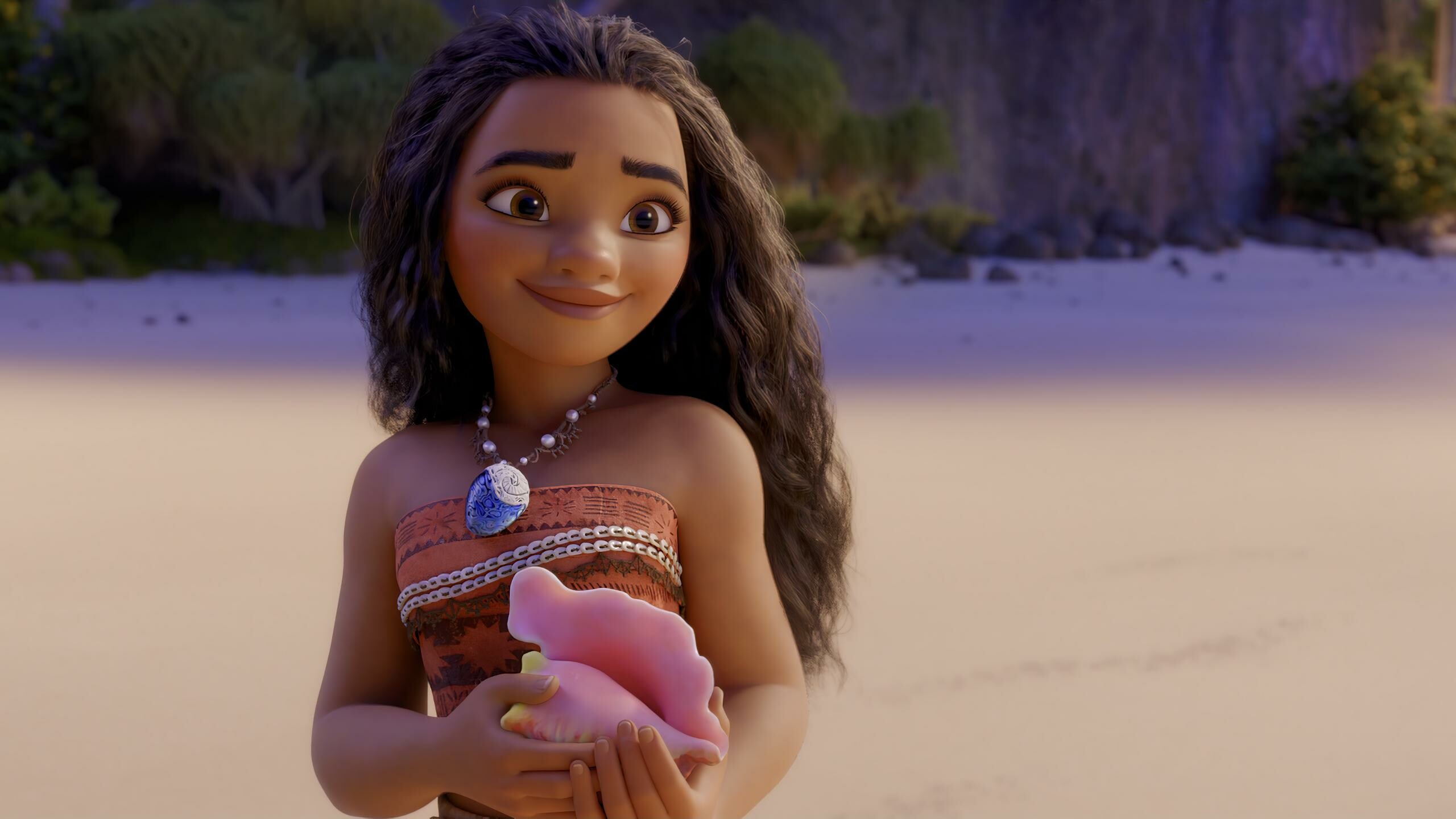 Moana: The title character of Walt Disney Animation Studios' 56th animated feature film. 2560x1440 HD Wallpaper.