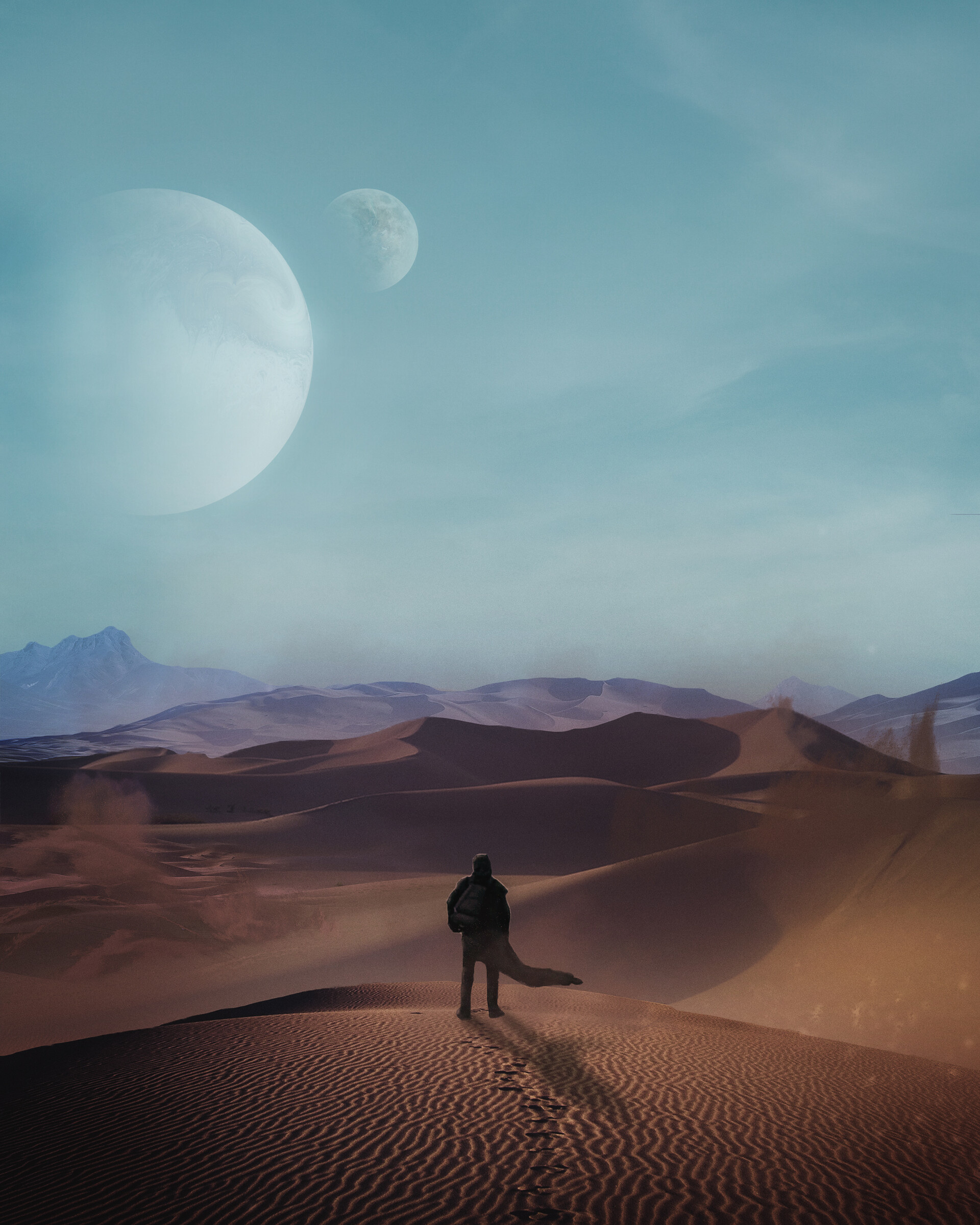 Arrakis, Exploration of, Dune world, Artistic interpretation, 1920x2400 HD Handy