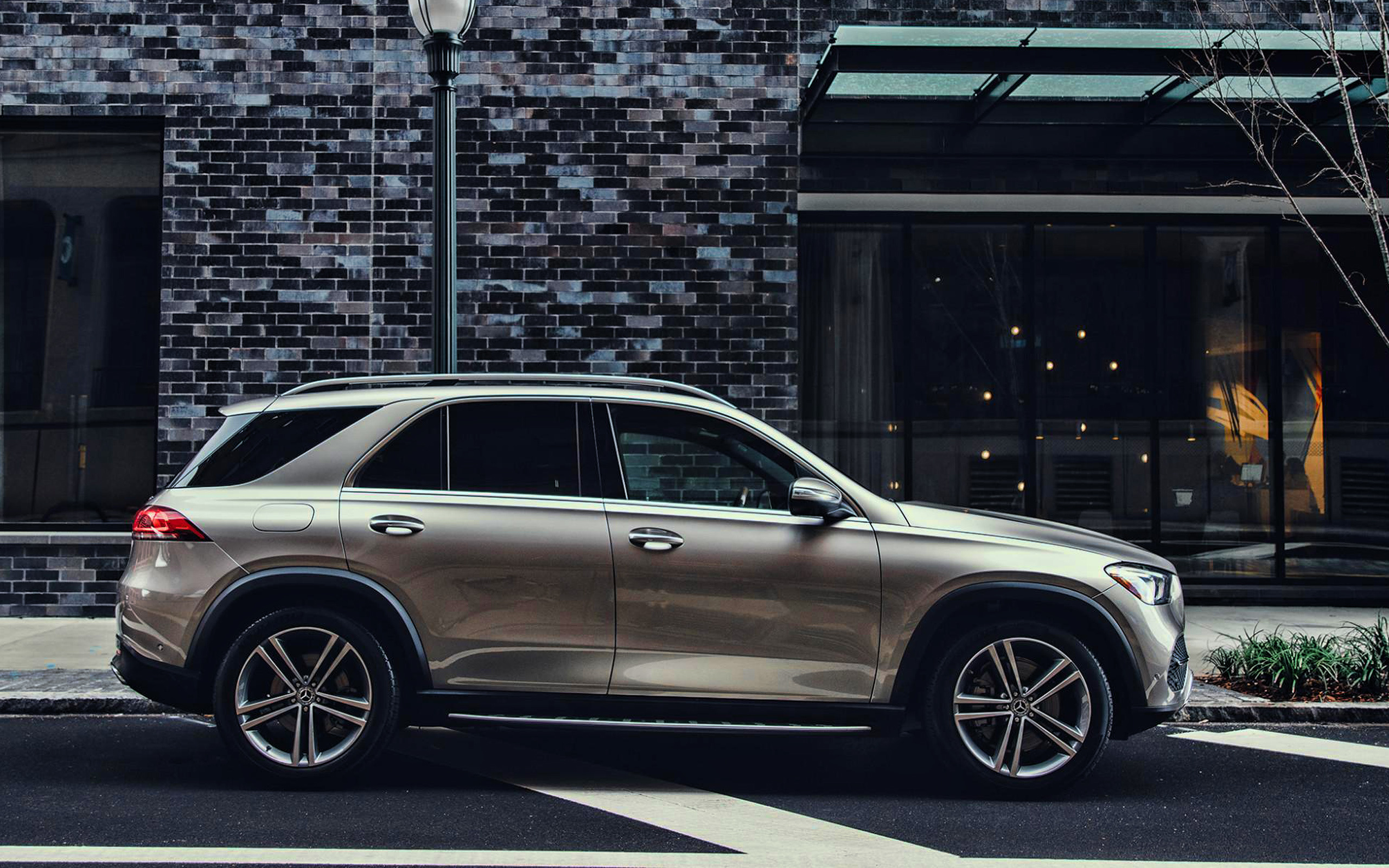Mercedes-Benz GLE, 2020 Side view, New gray GLE, Luxury SUV, 2560x1600 HD Desktop