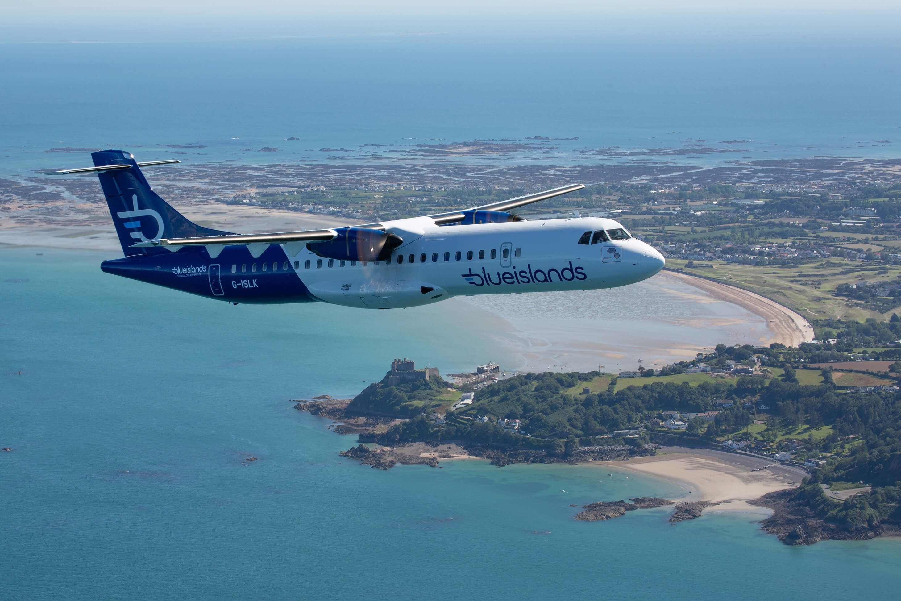 ATR aircraft, Jersey's air capacity, Blue Islands airline, Enhanced transport, 2920x1950 HD Desktop