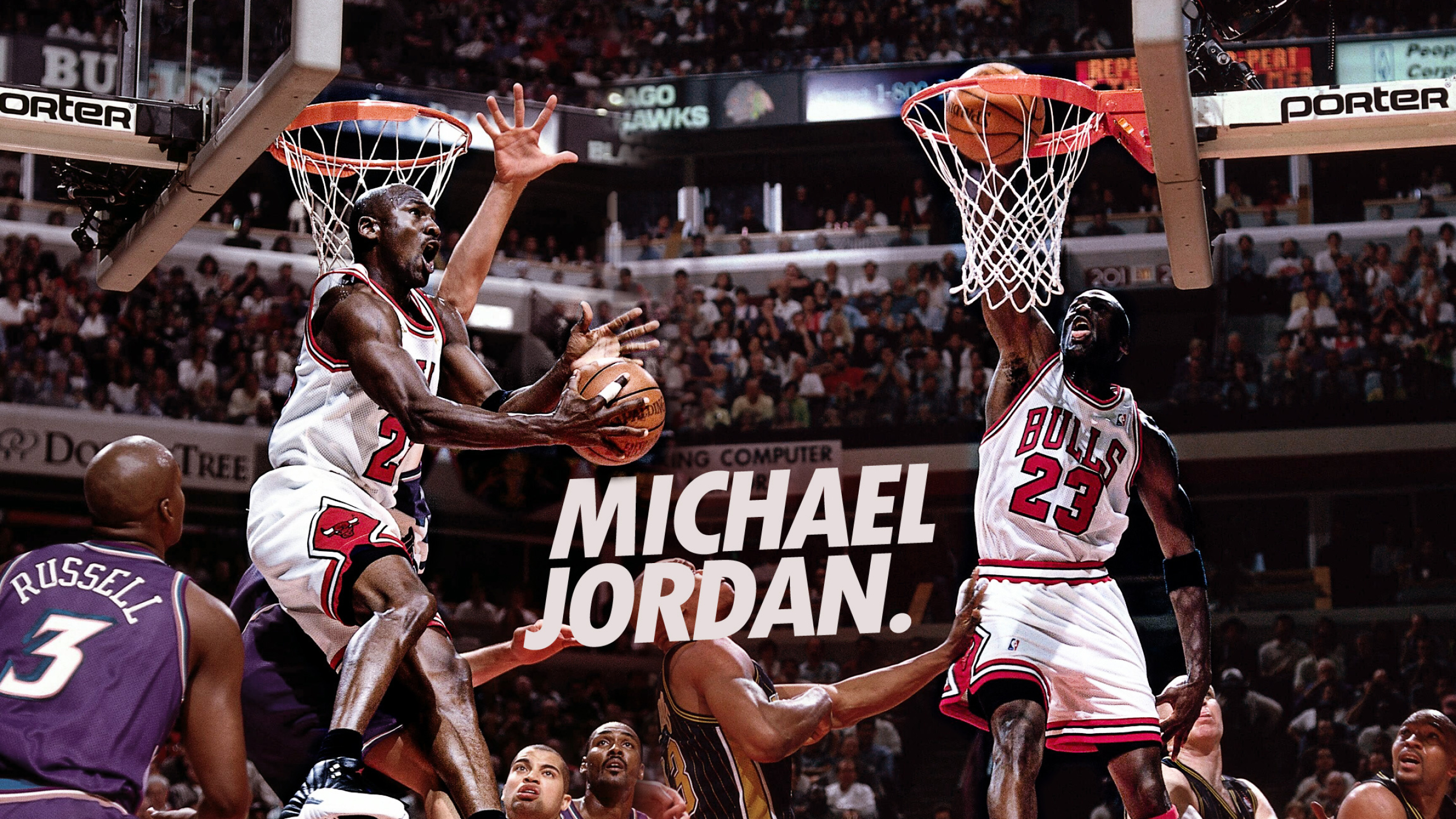 Chicago Bulls: Michael Jordan, The only NBA team to qualified for the playoffs in its inaugural season. 2560x1440 HD Background.