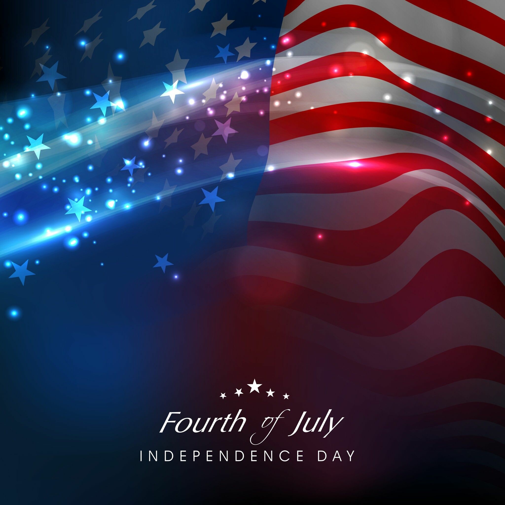 4th of July: USA holiday, Independence Day, Celebration. 2050x2050 HD Background.