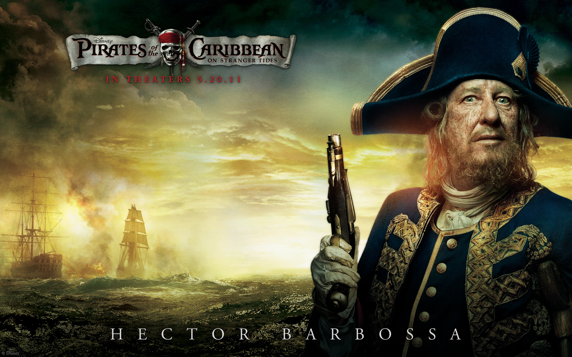 Barbossa, Desktop wallpaper, Pirates of the Caribbean, Character focus, 1920x1200 HD Desktop