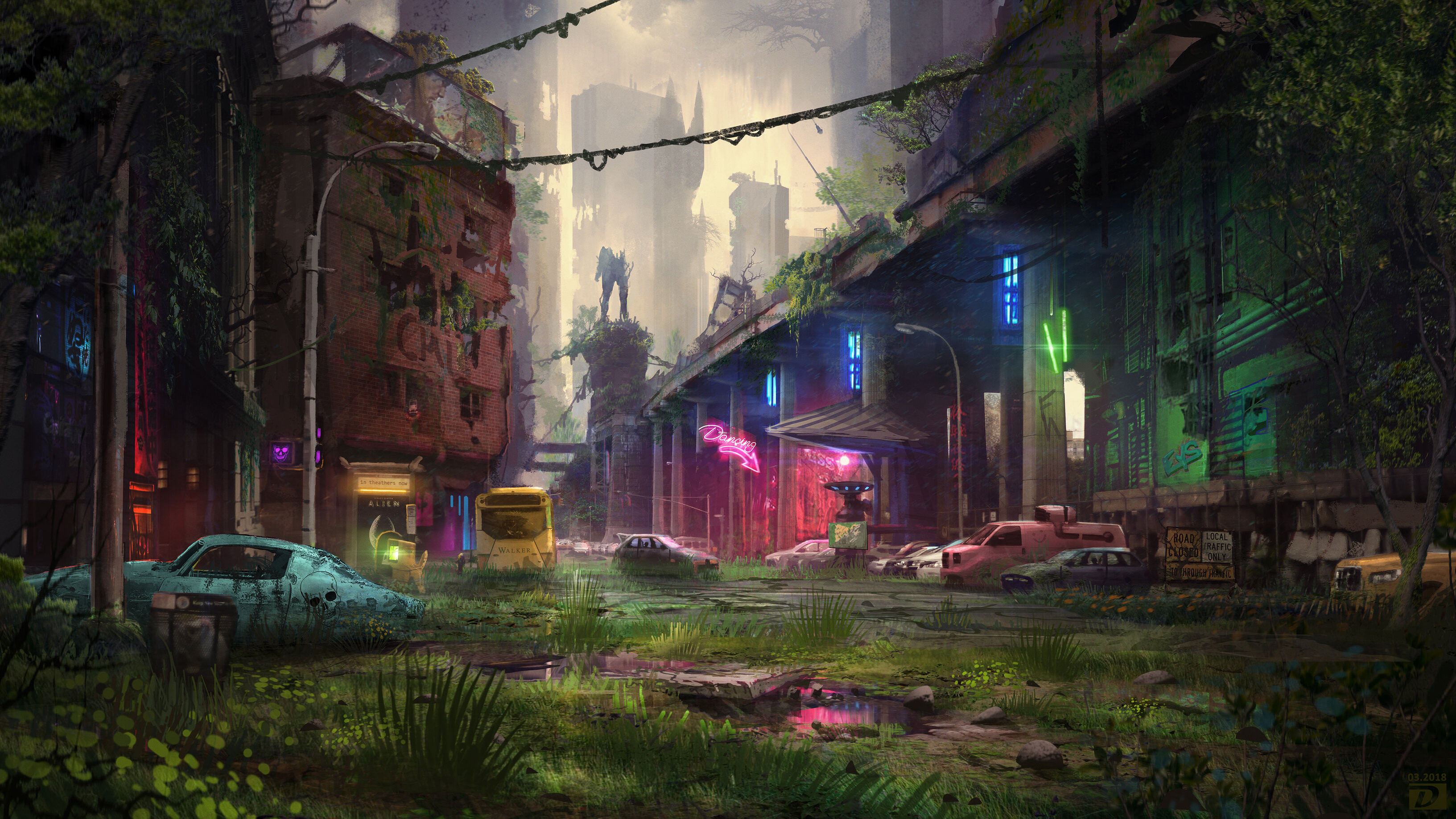 Ghost Town: The settlement that was abandoned as a result of a natural or human-made disaster. 3270x1840 HD Wallpaper.