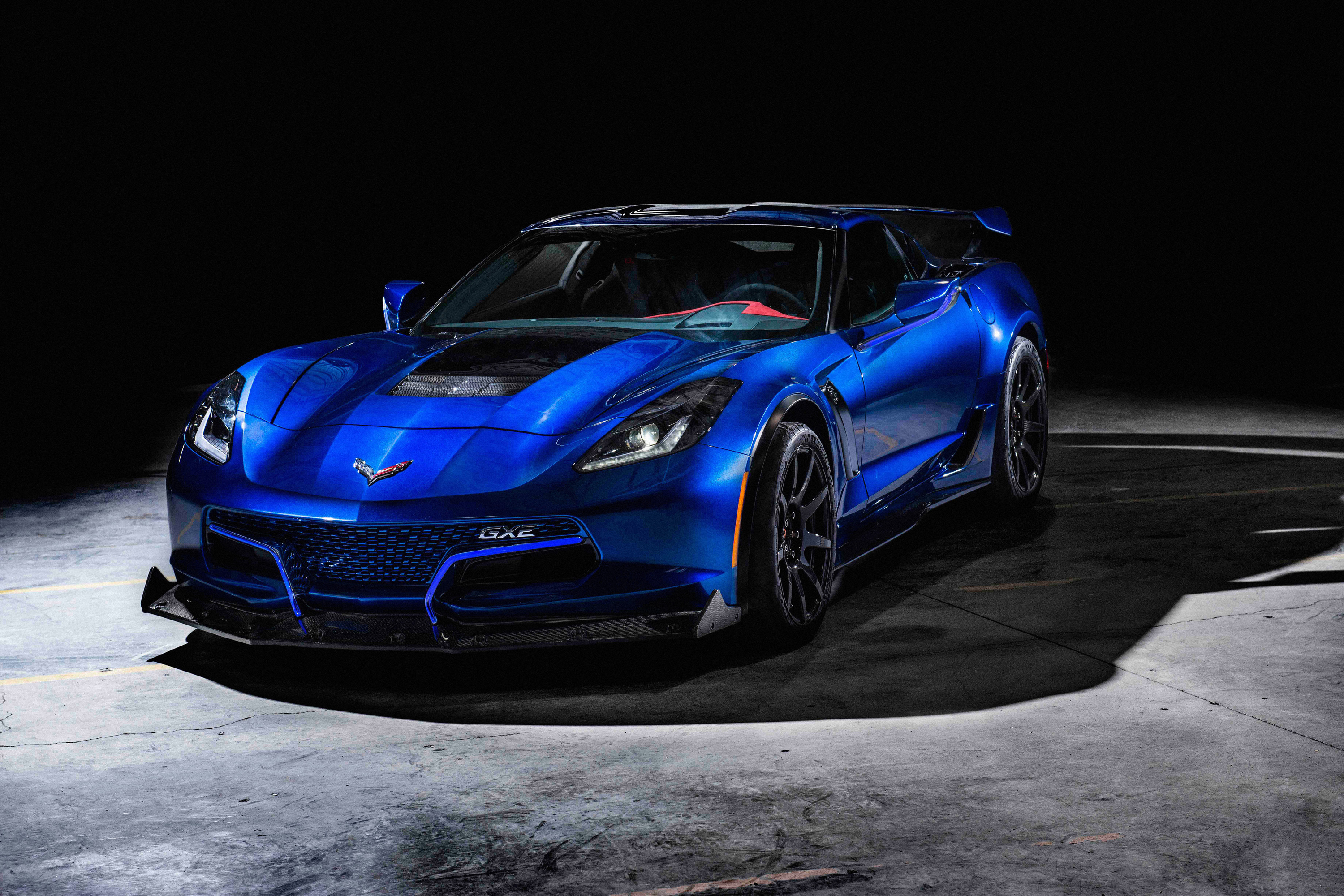Corvette: Genovation GXE - an electric prototype made of the original Chevy C7 ZR1. 3000x2000 HD Background.