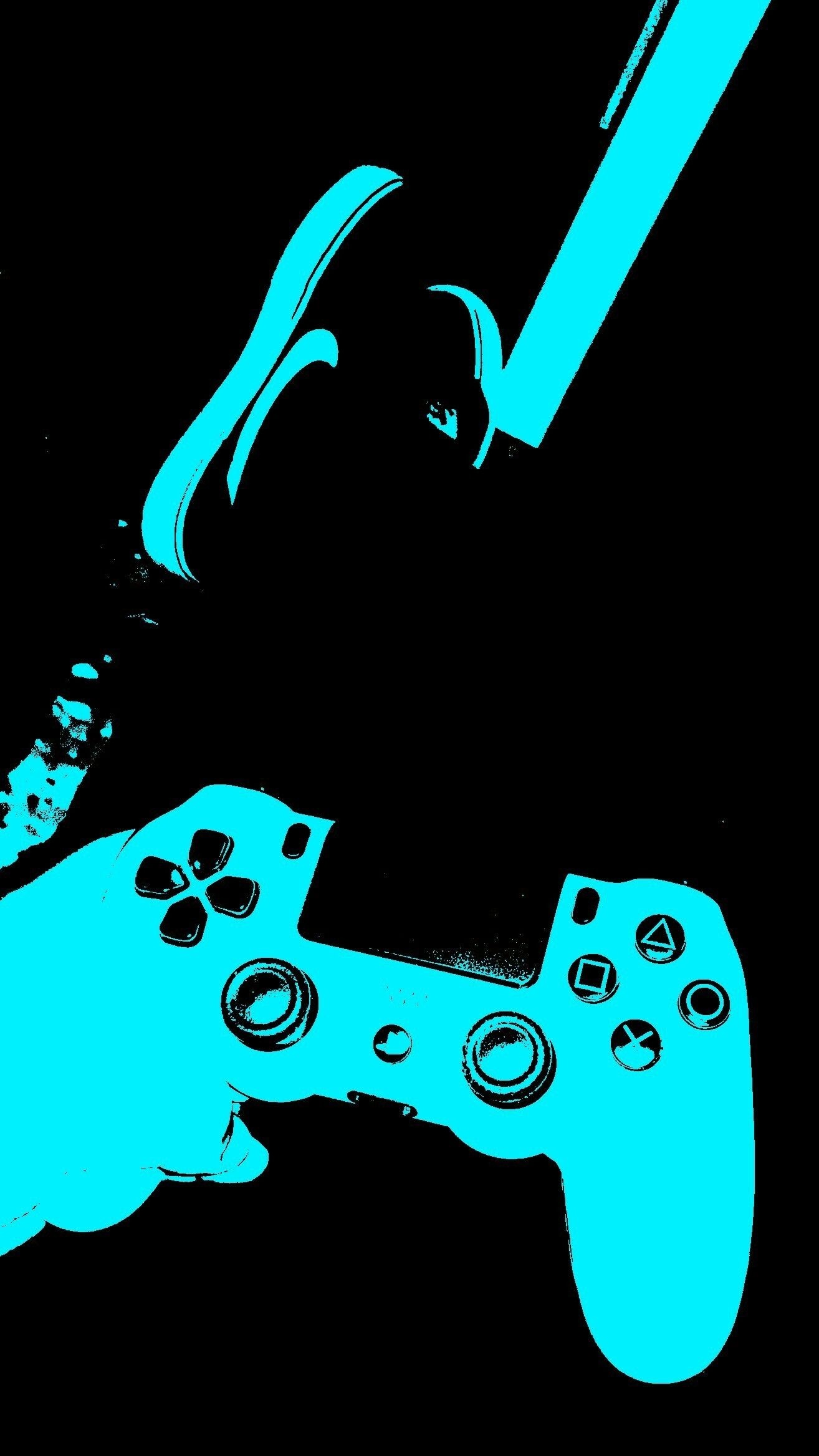 The PlayStation: Video game industry, Illustration, Sony PS's controller. 1320x2340 HD Wallpaper.