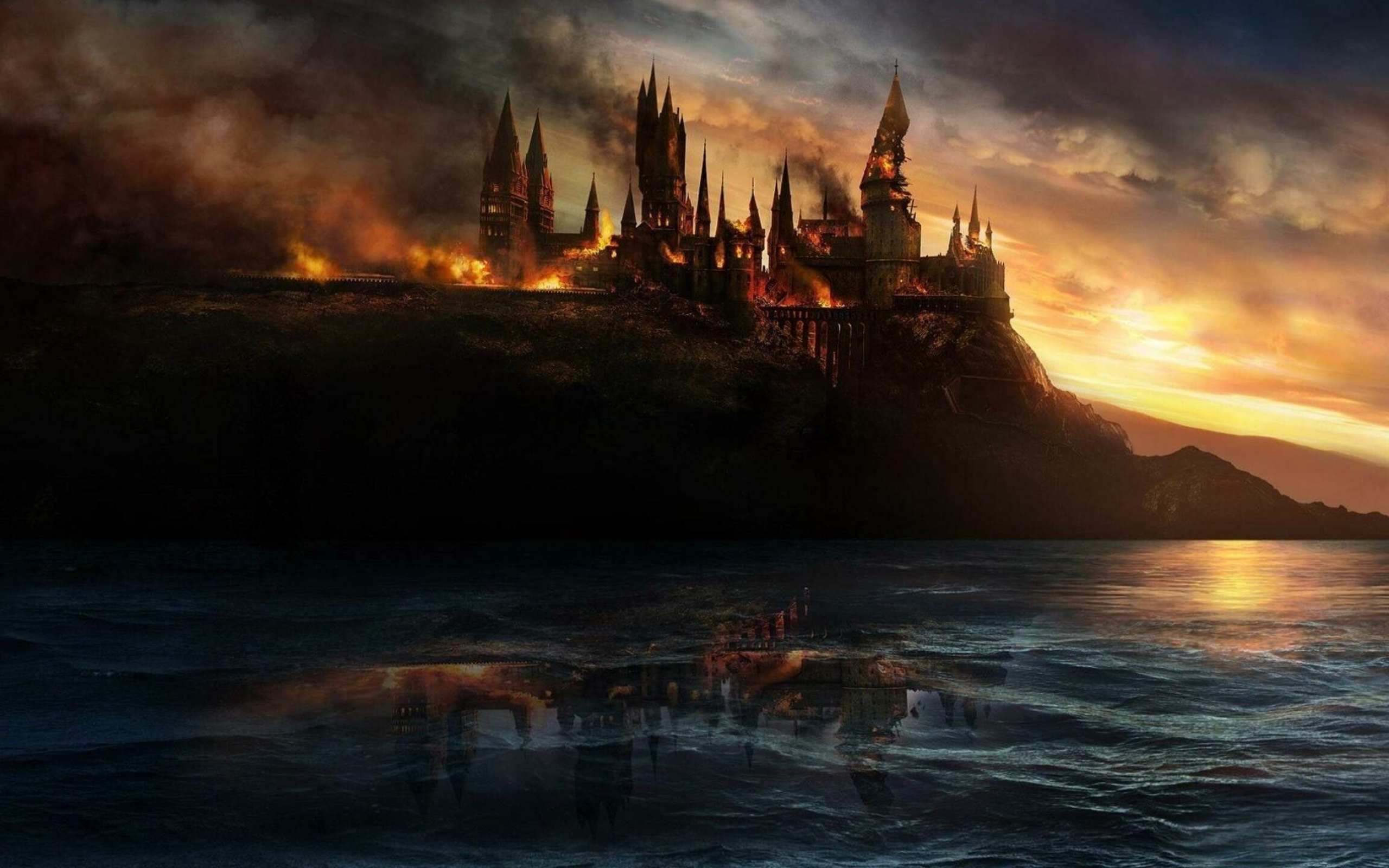Harry Potter: Hogwarts, The primary setting for the first six books in J. K. Rowling's series. 2560x1600 HD Background.