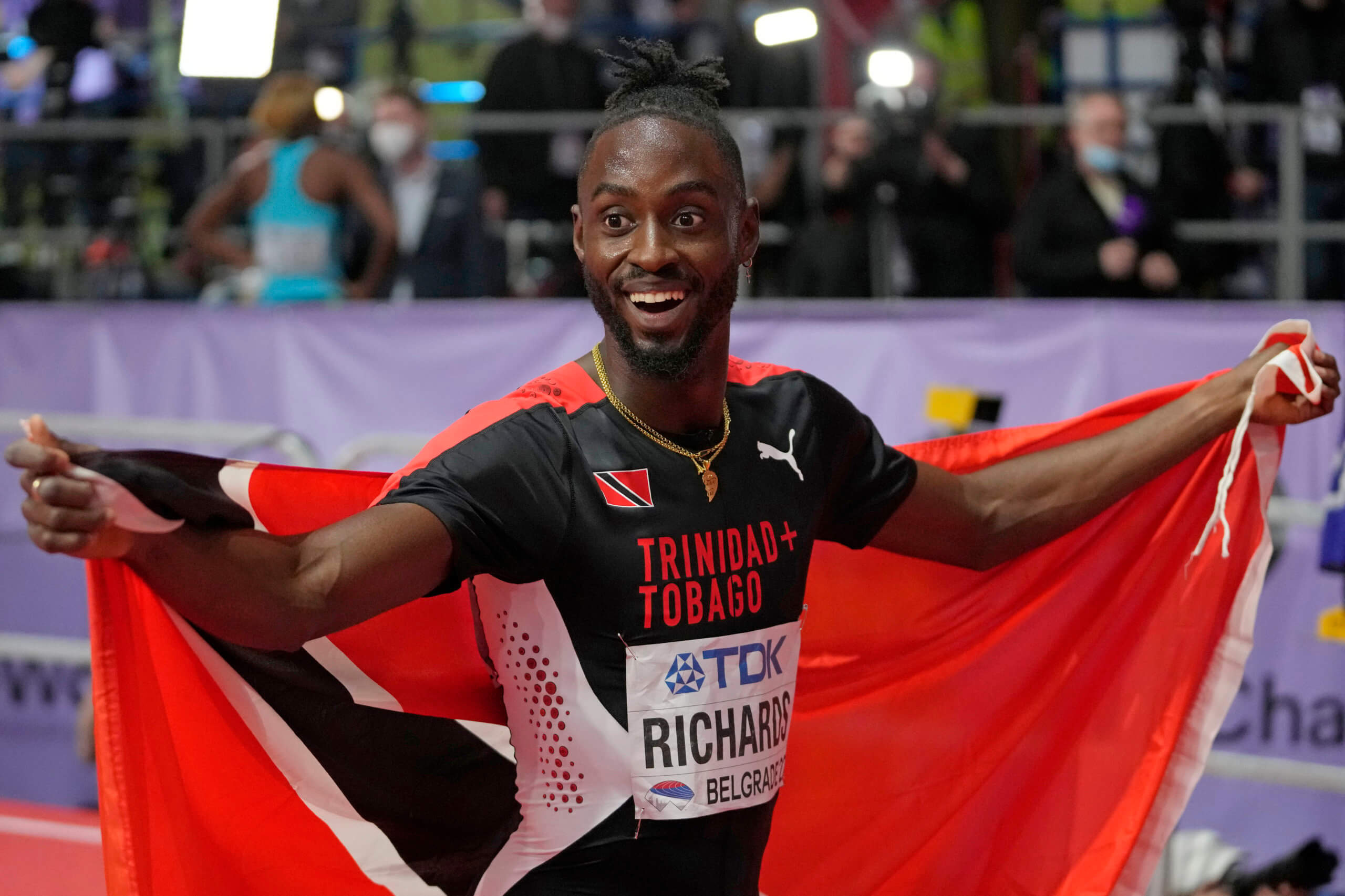 Jereem Richards, Tu0026T runner, Gold medal win, Caribbean Life feature, 2560x1710 HD Desktop