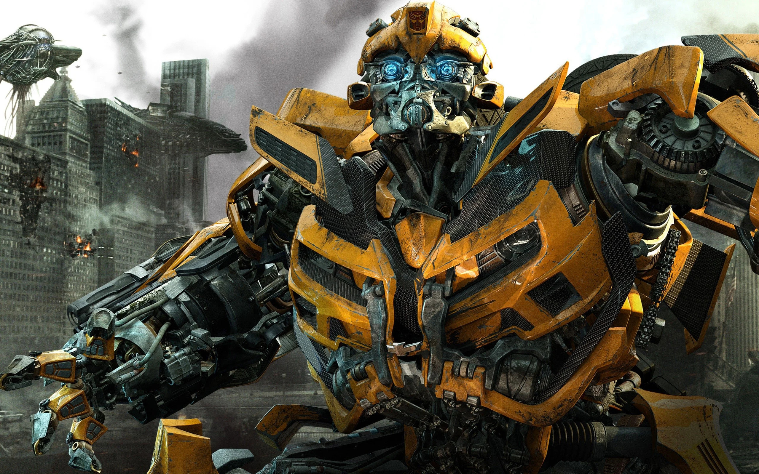 Bumblebee (Transformers), Top free wallpapers, Autobot scout, Nostalgic background, 2560x1600 HD Desktop