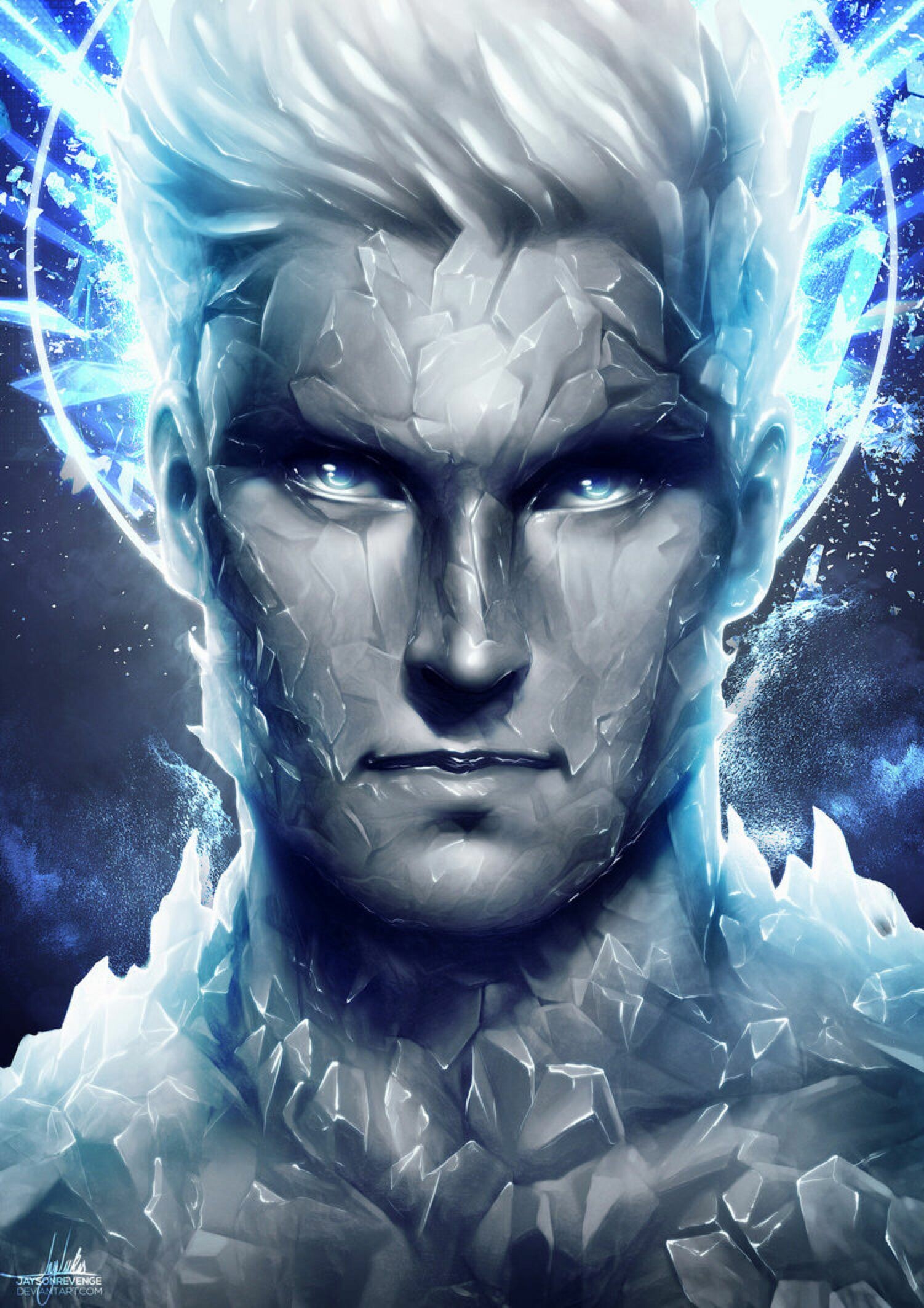 Iceman Marvel, Cryokinetic abilities, Frozen superhero, Frosty X-Men, 1510x2130 HD Phone
