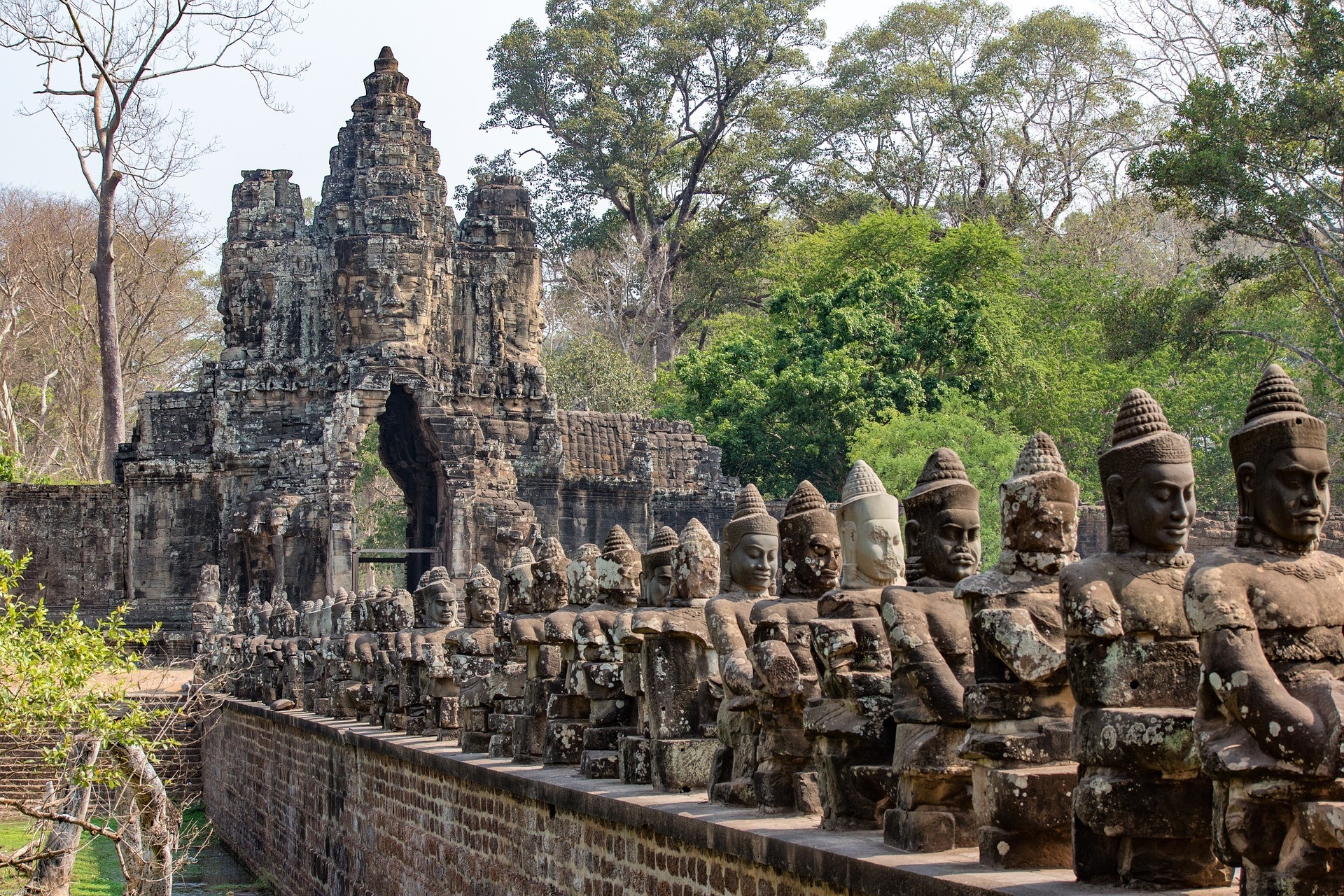 Angkor Wat, Architectural marvel, Cambodian history, Thrilling aerial adventure, 1920x1280 HD Desktop