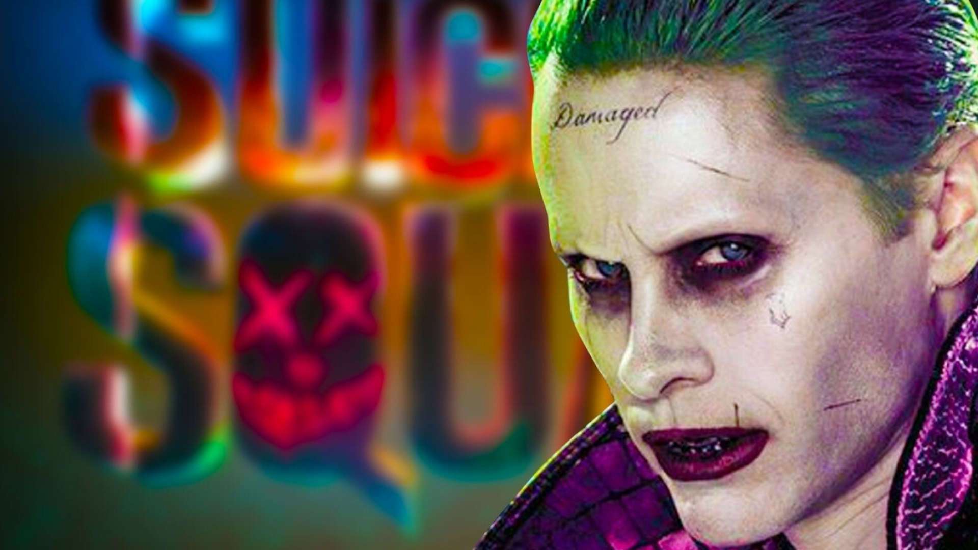 Suicide Squad: Jared Leto as the Joker, Supervillain. 1920x1080 Full HD Background.