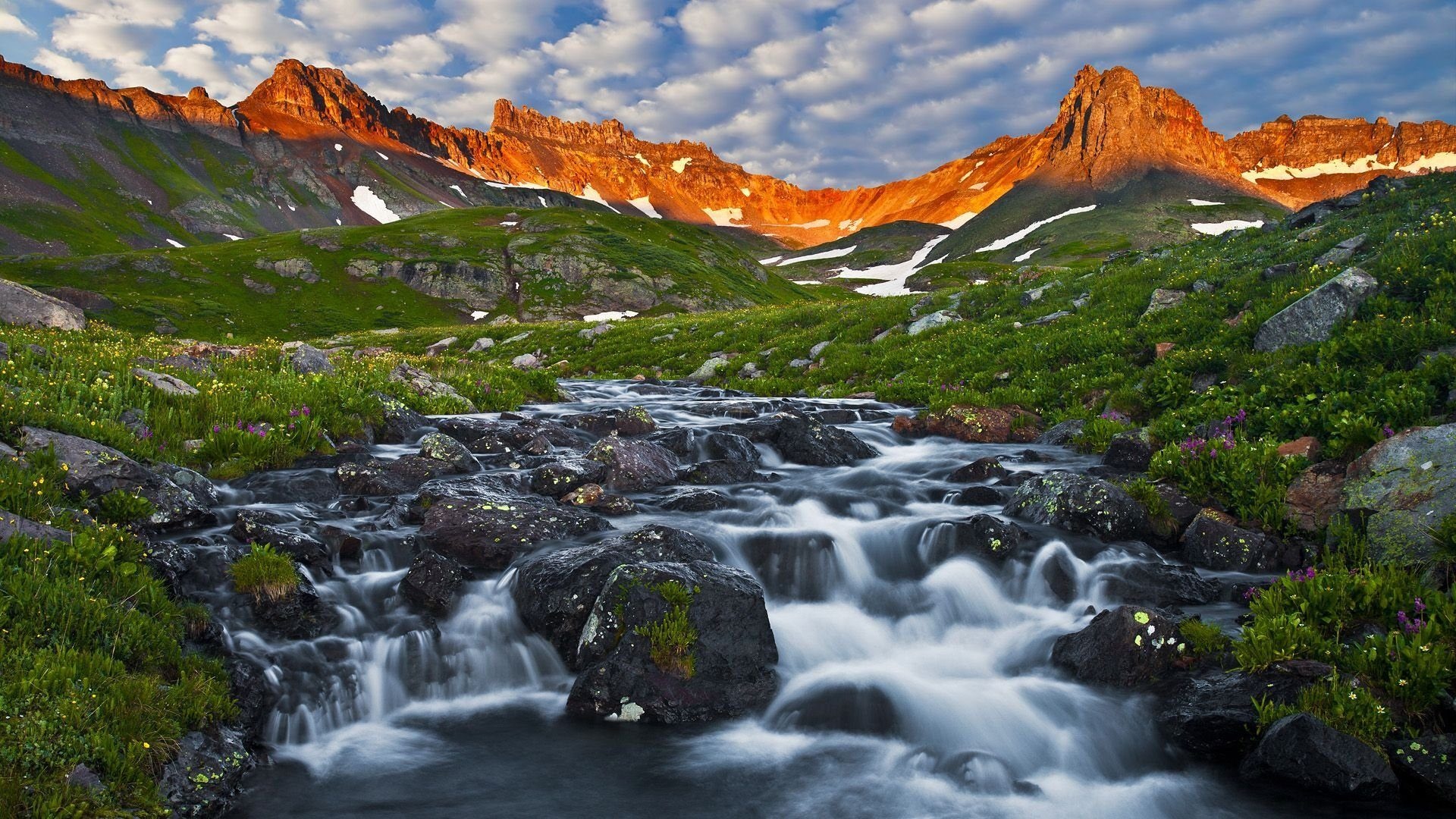 Lake basin, San Juan Mountains, Spring mountain, Colorado's beauty, 1920x1080 Full HD Desktop