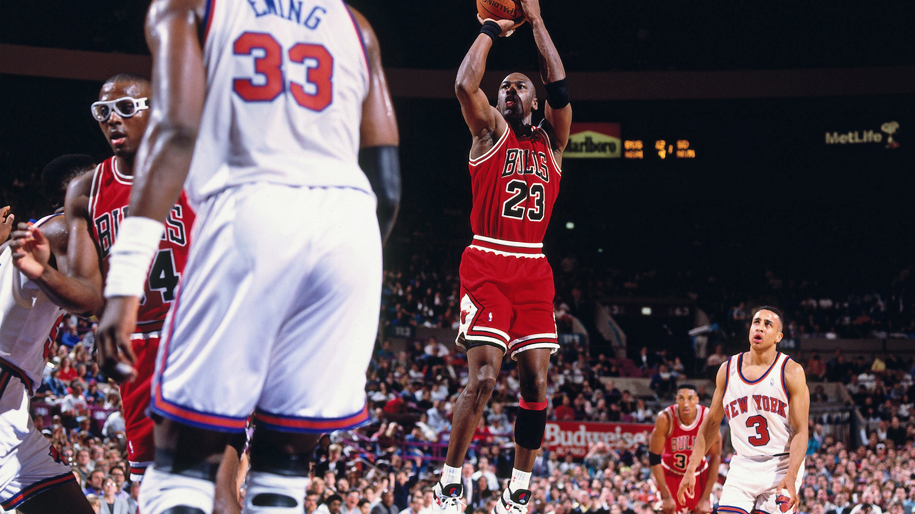 Michael Jordan: Played fifteen seasons in the National Basketball Association. 3840x2160 4K Background.